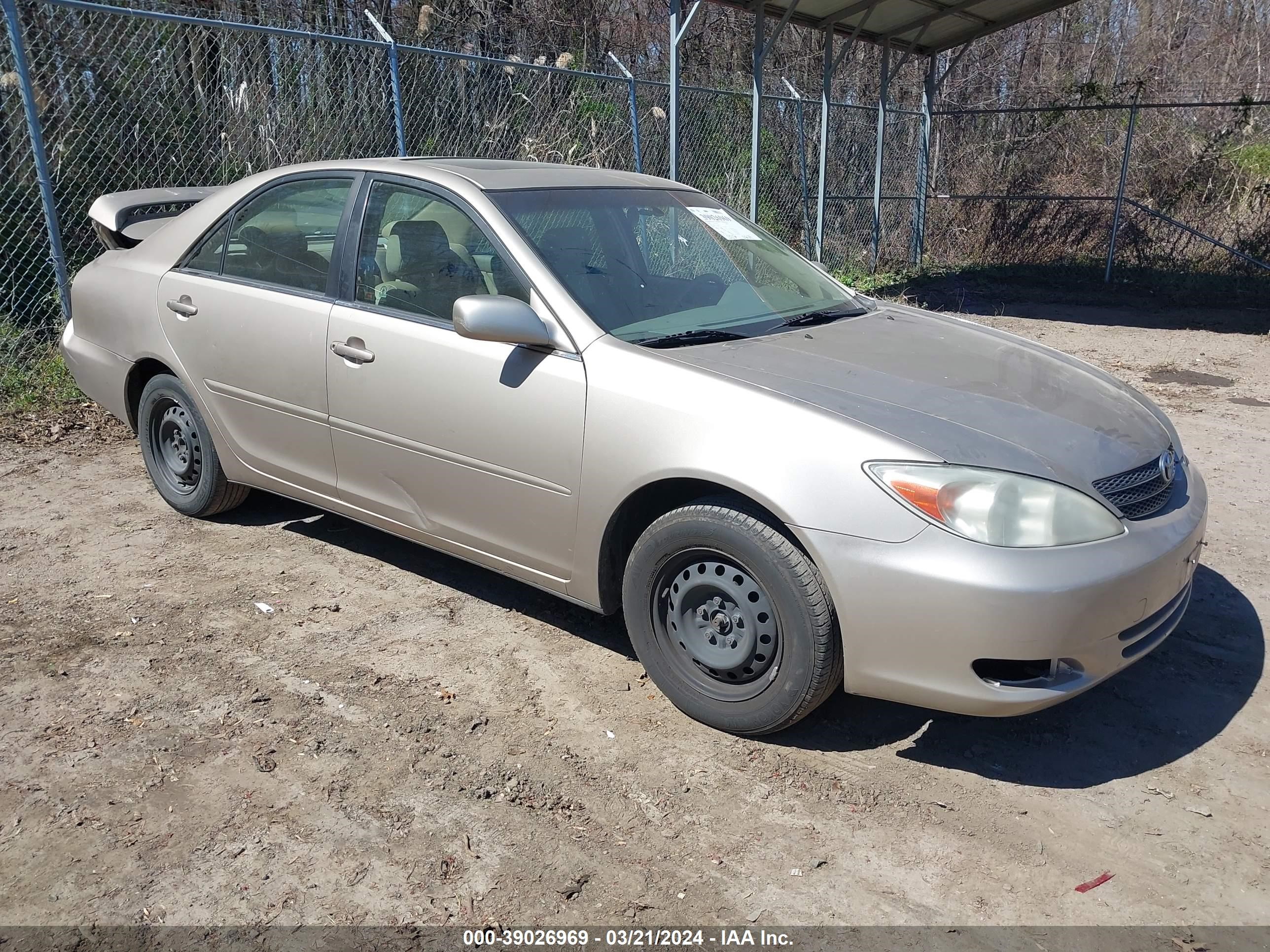 TOYOTA CAMRY 2002 jtdbe32k120108673