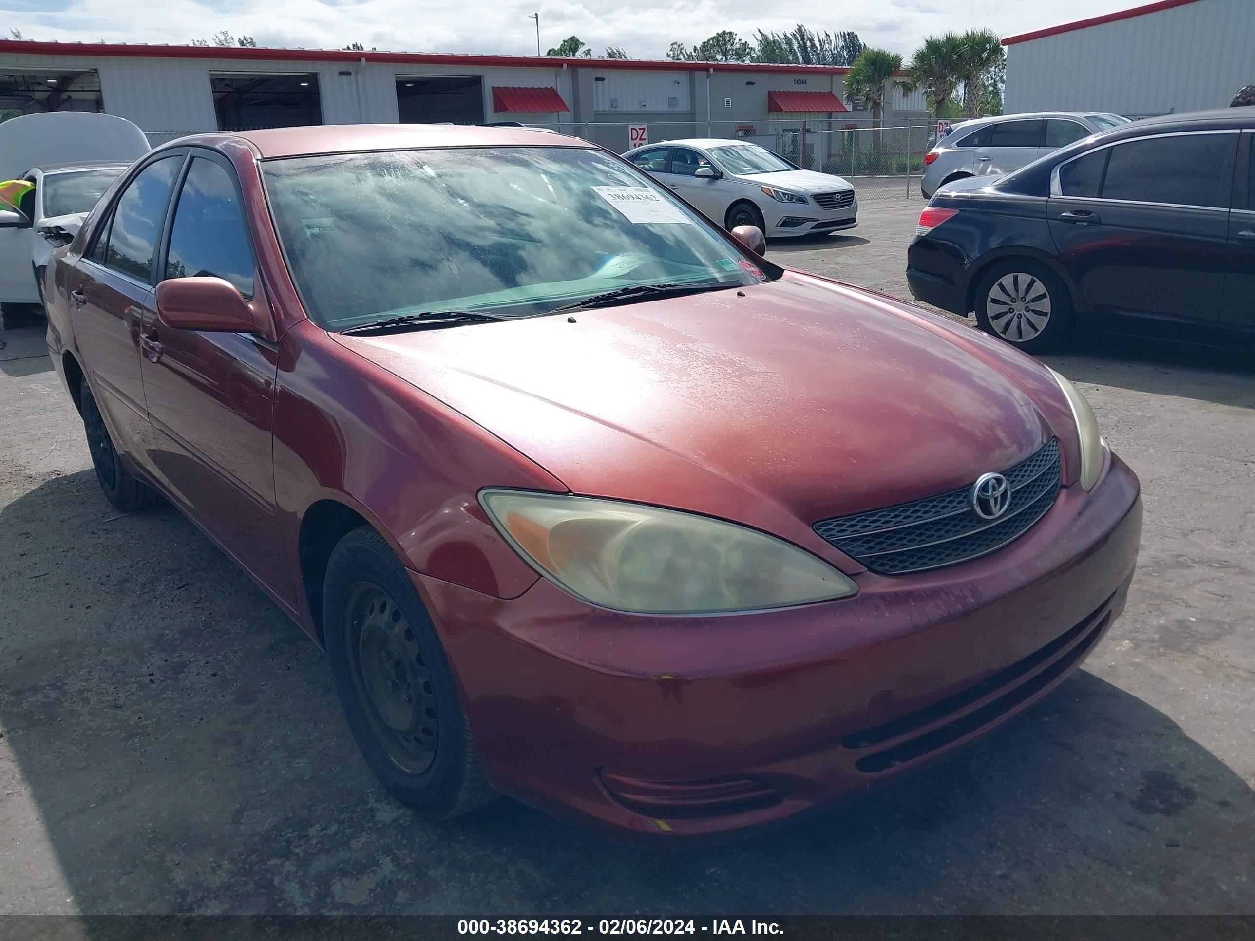 TOYOTA CAMRY 2003 jtdbe32k430217839