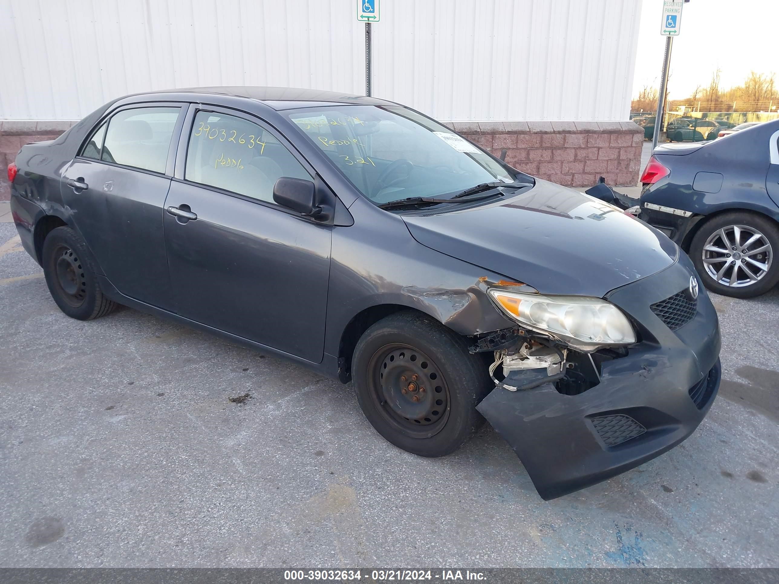 TOYOTA COROLLA 2009 jtdbl40e099018008