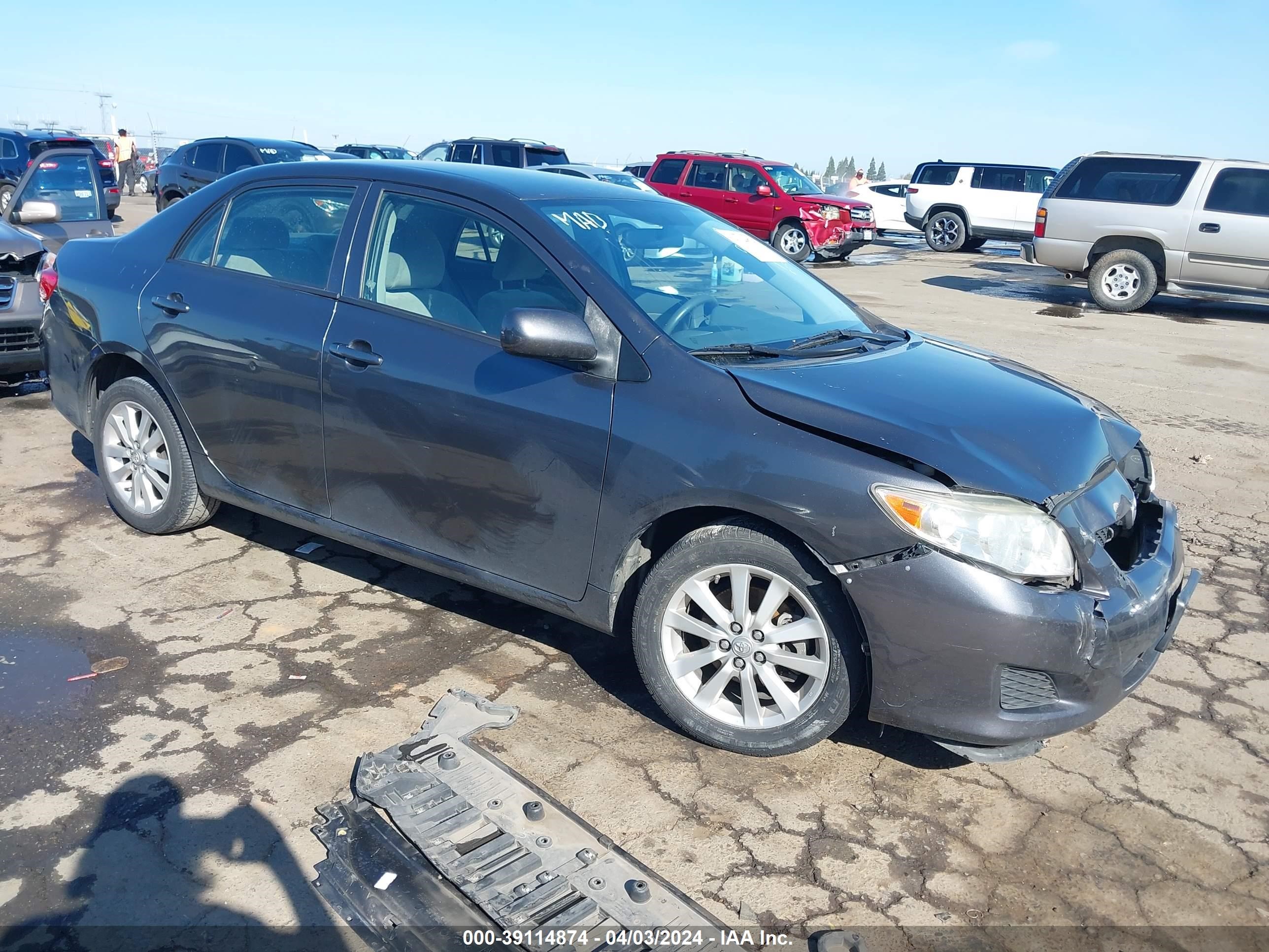 TOYOTA COROLLA 2009 jtdbl40e199023721