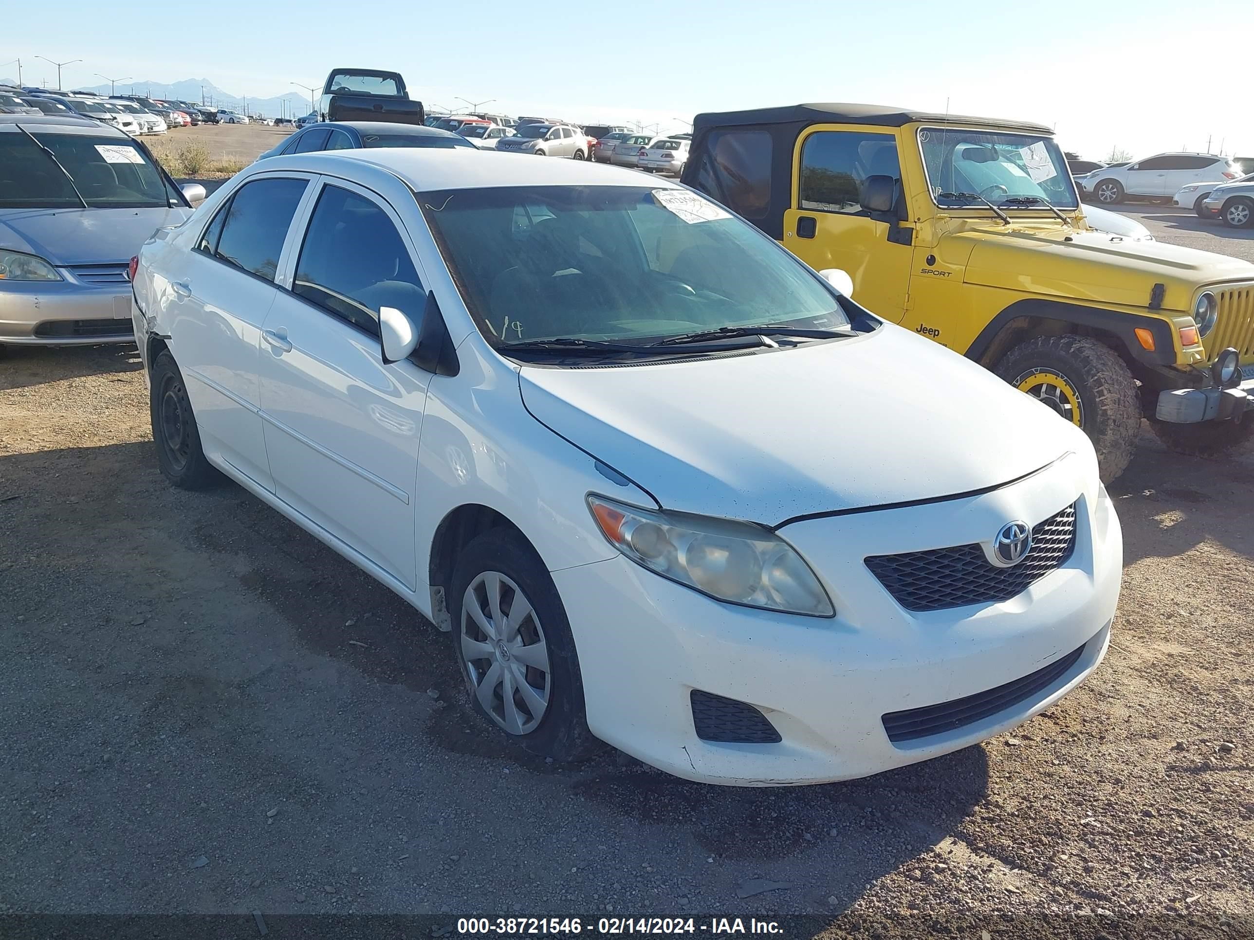 TOYOTA COROLLA 2009 jtdbl40e19j033731