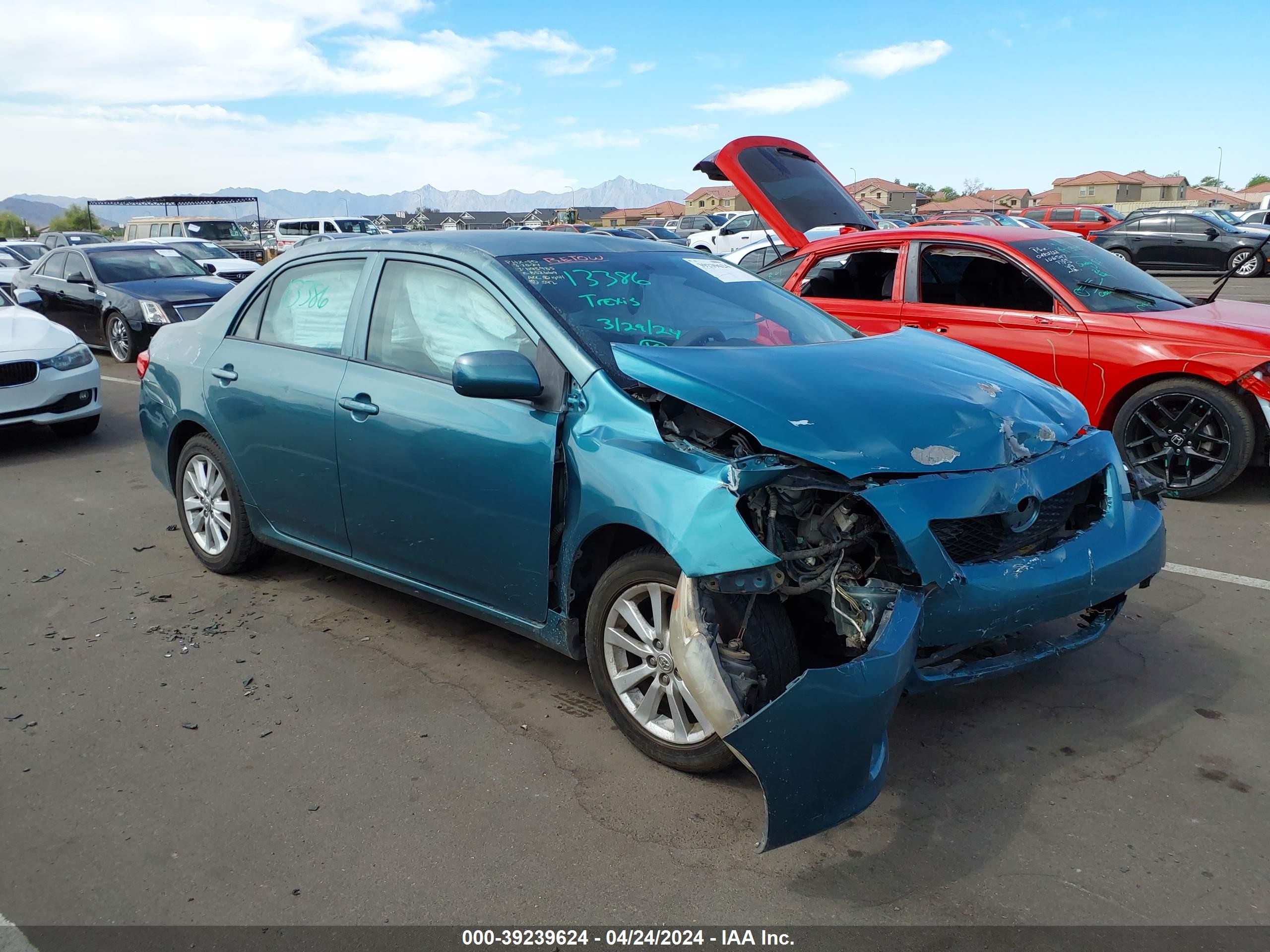 TOYOTA COROLLA 2009 jtdbl40e39j041040