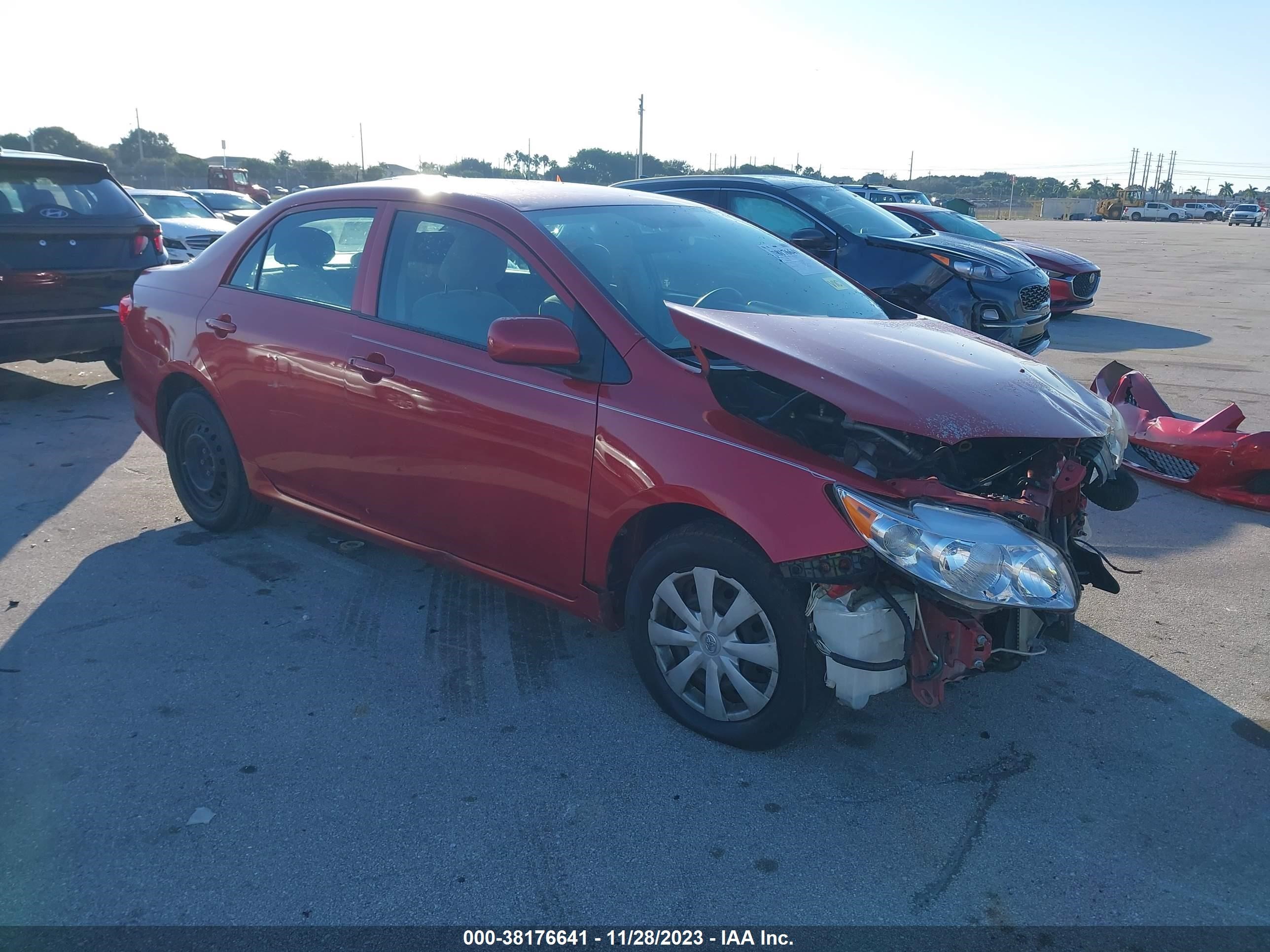 TOYOTA COROLLA 2009 jtdbl40e39j047663