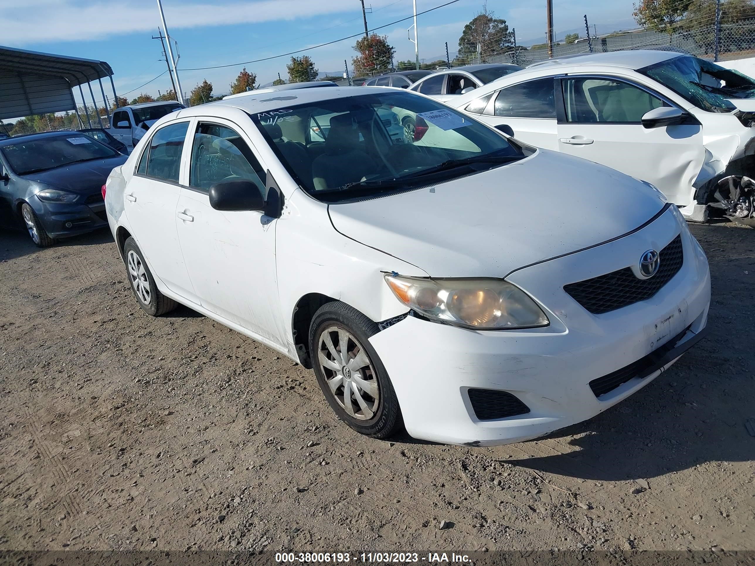 TOYOTA COROLLA 2009 jtdbl40e39j050143