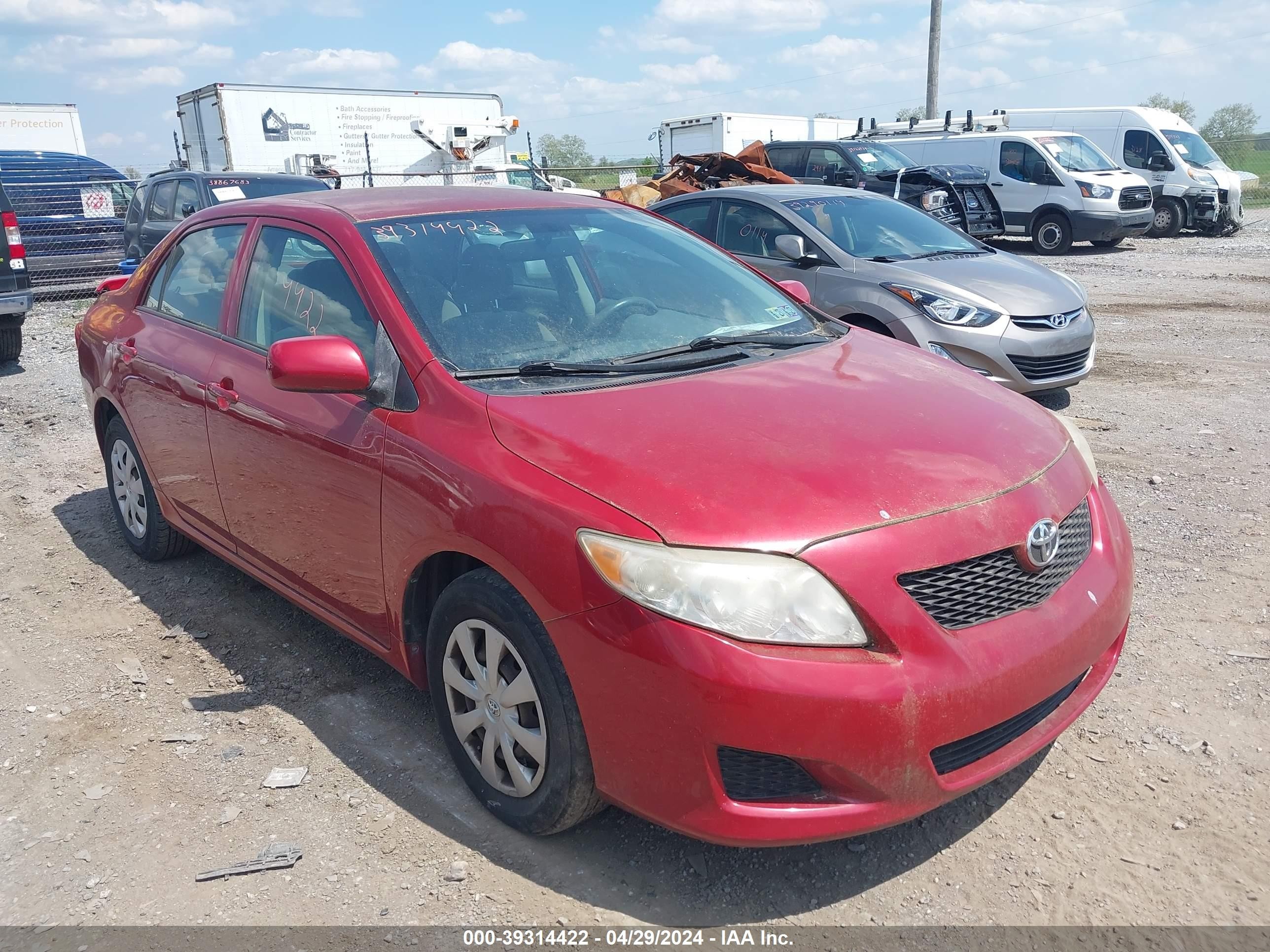 TOYOTA COROLLA 2009 jtdbl40e499042408