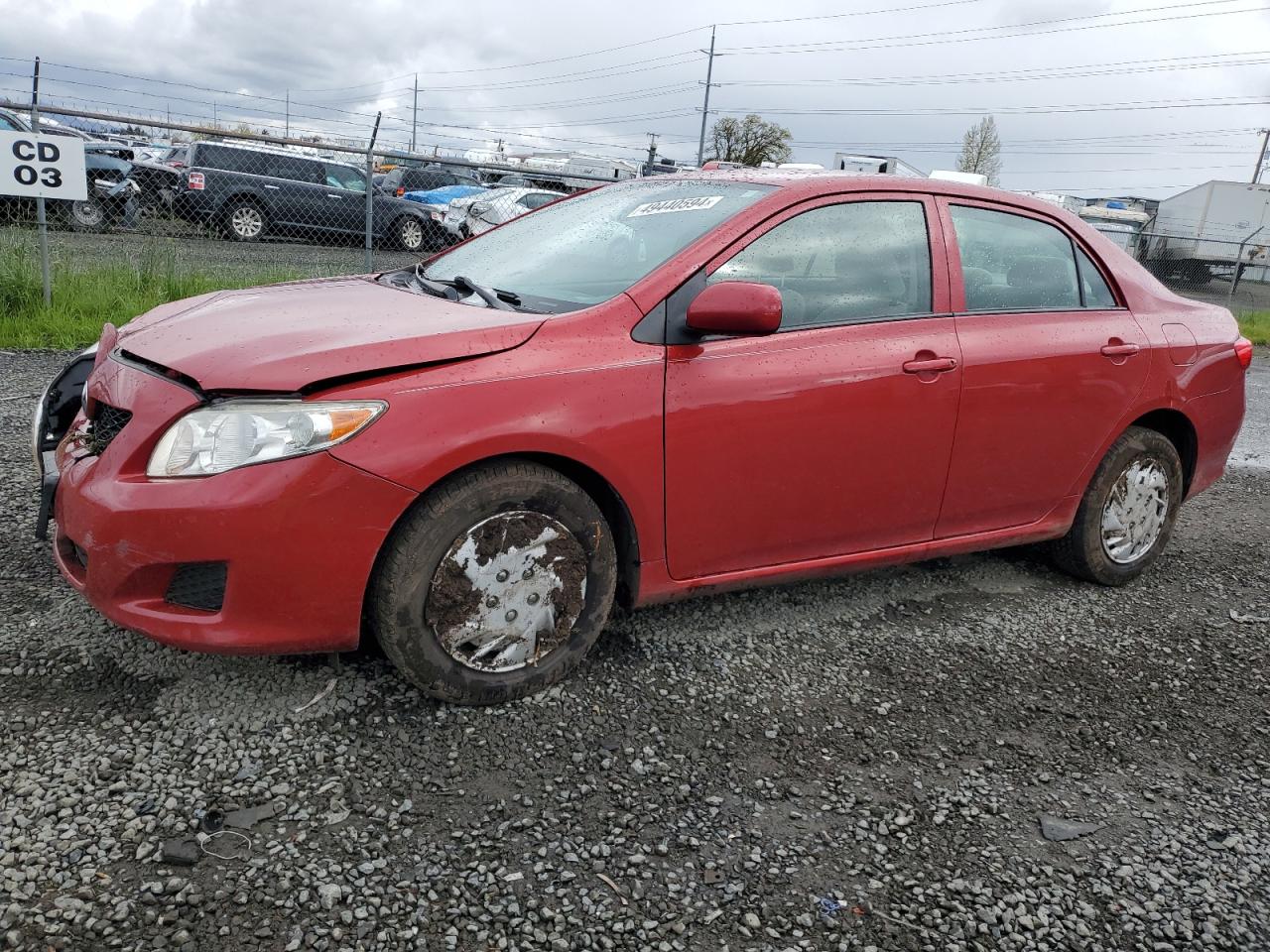 TOYOTA COROLLA 2009 jtdbl40e499068006