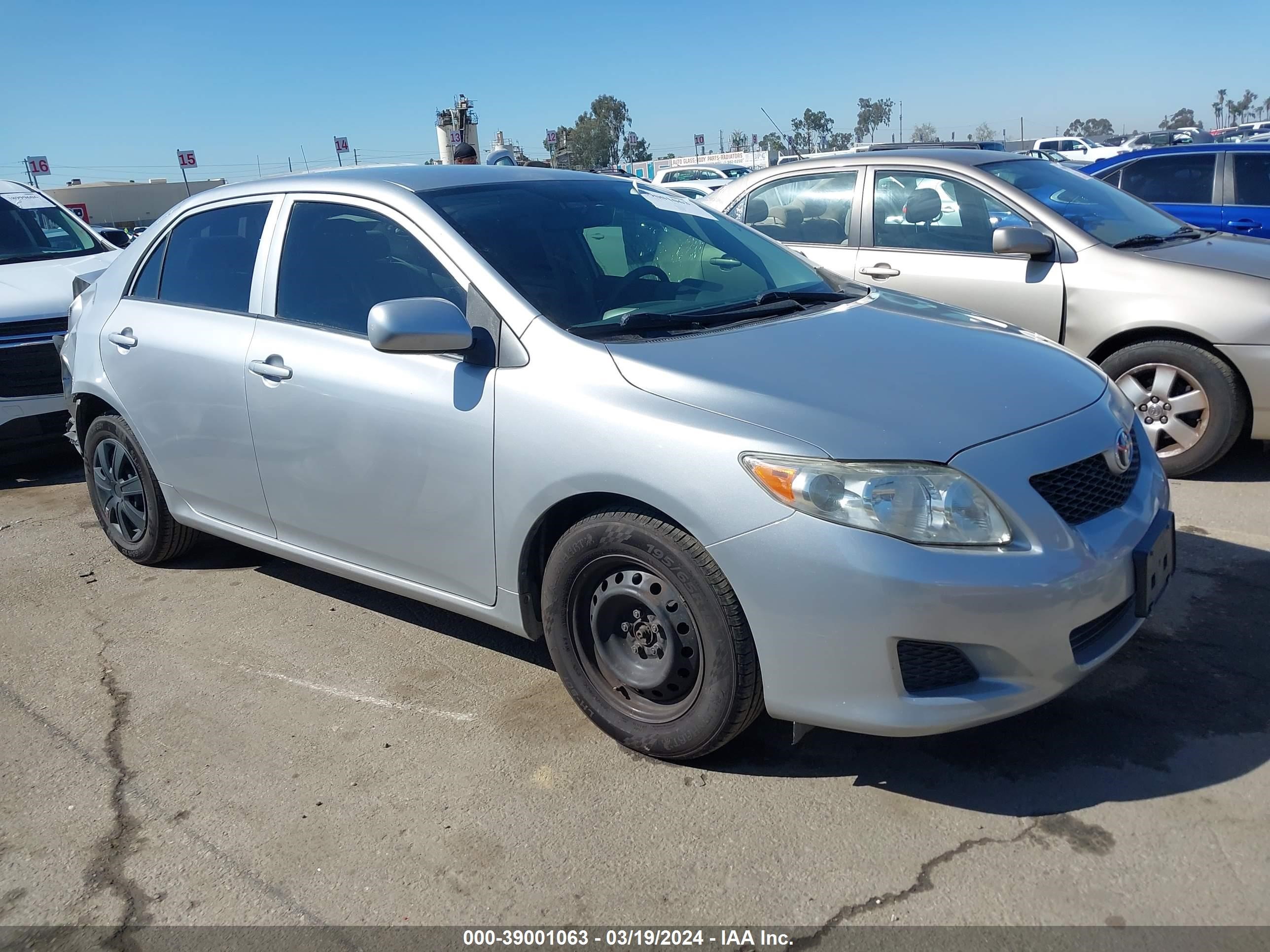 TOYOTA COROLLA 2009 jtdbl40e59j008363