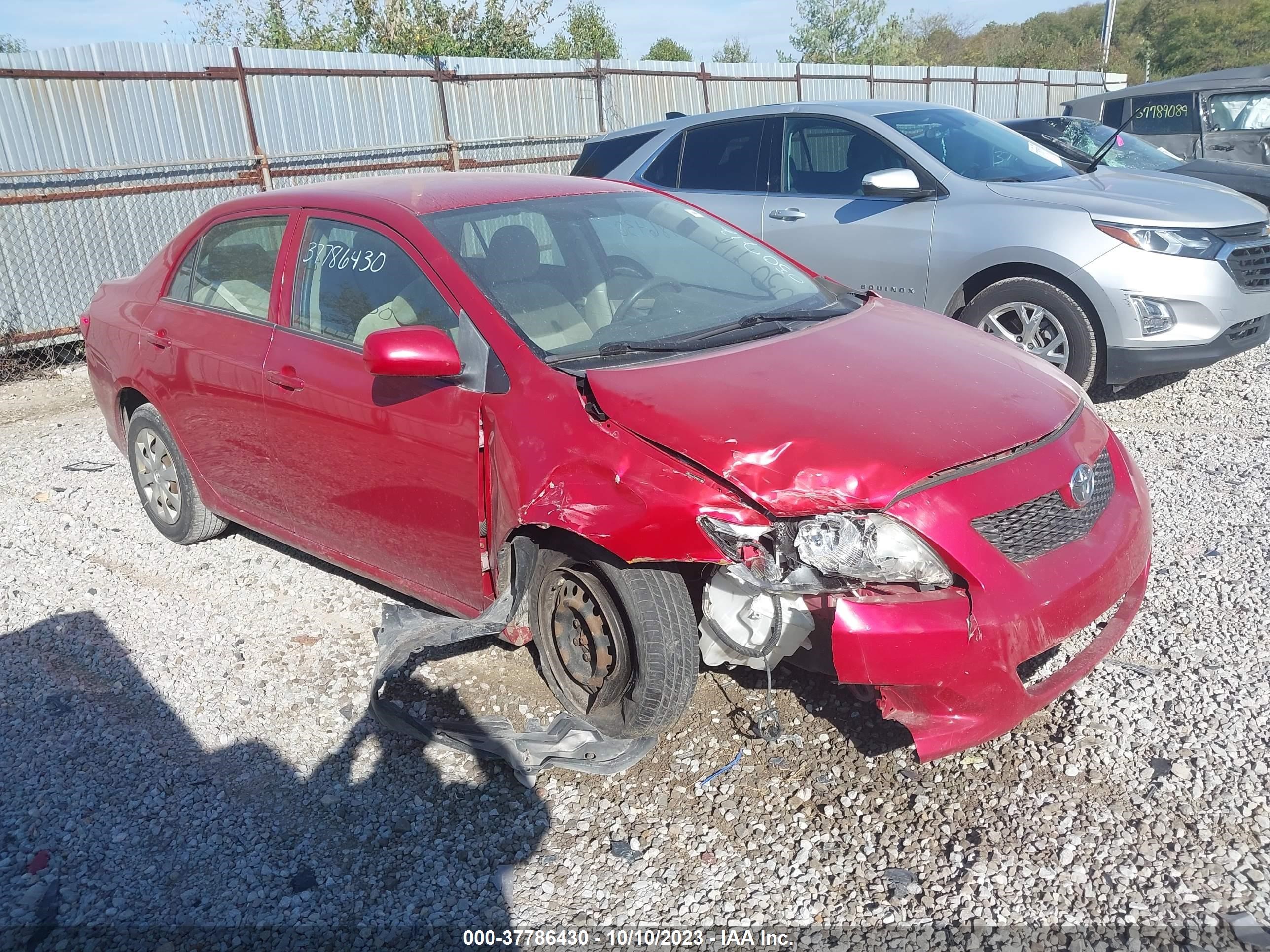 TOYOTA COROLLA 2009 jtdbl40e59j050712