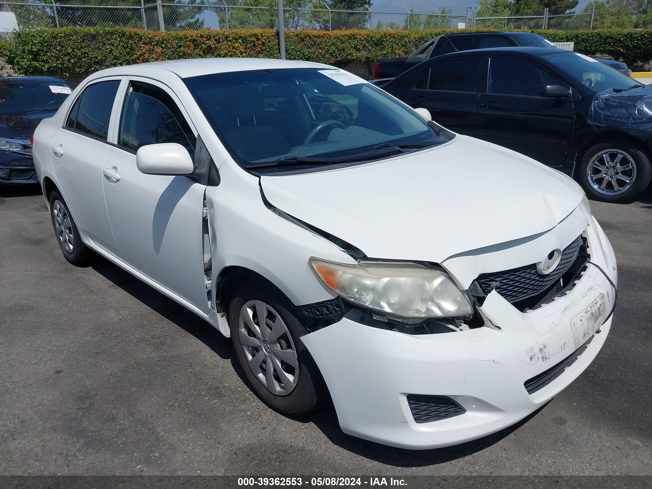 TOYOTA COROLLA 2009 jtdbl40e699070114