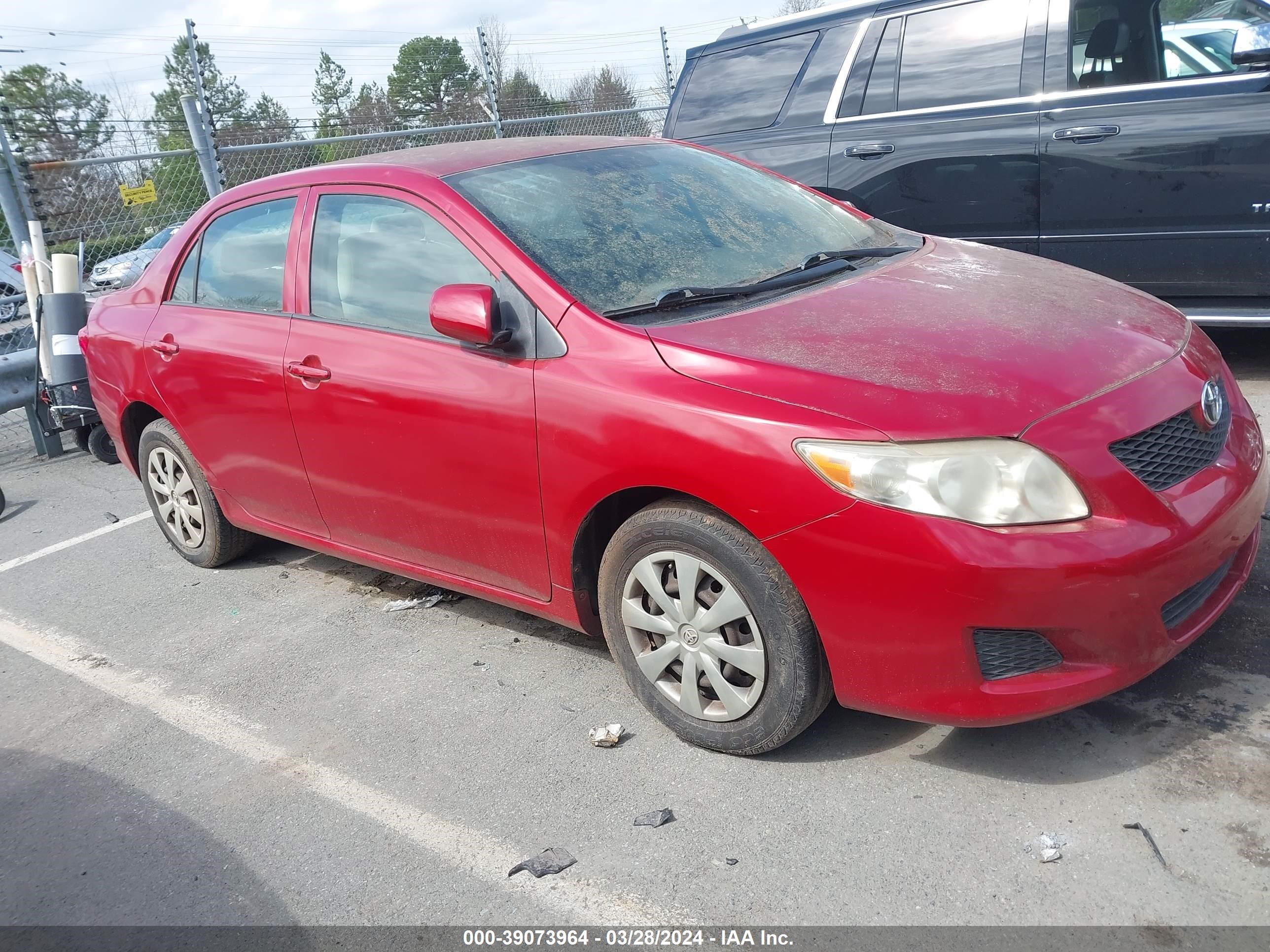 TOYOTA COROLLA 2009 jtdbl40e69j011322