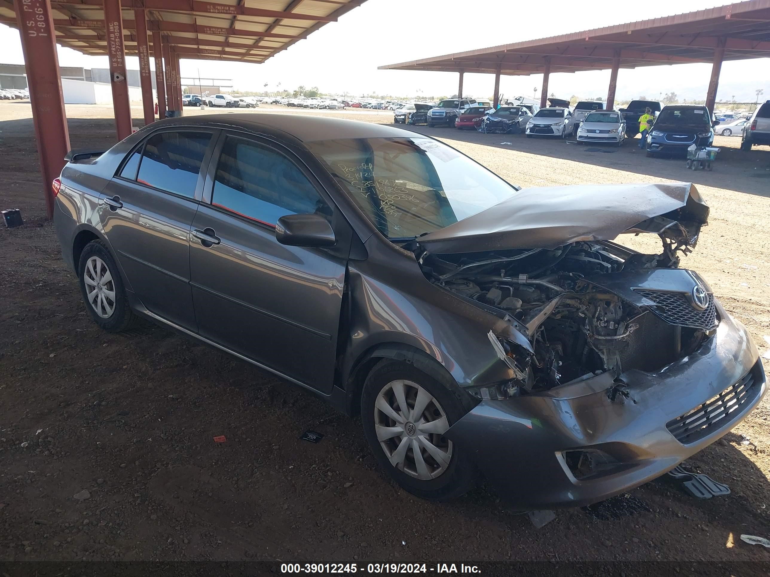 TOYOTA COROLLA 2009 jtdbl40e69j050346