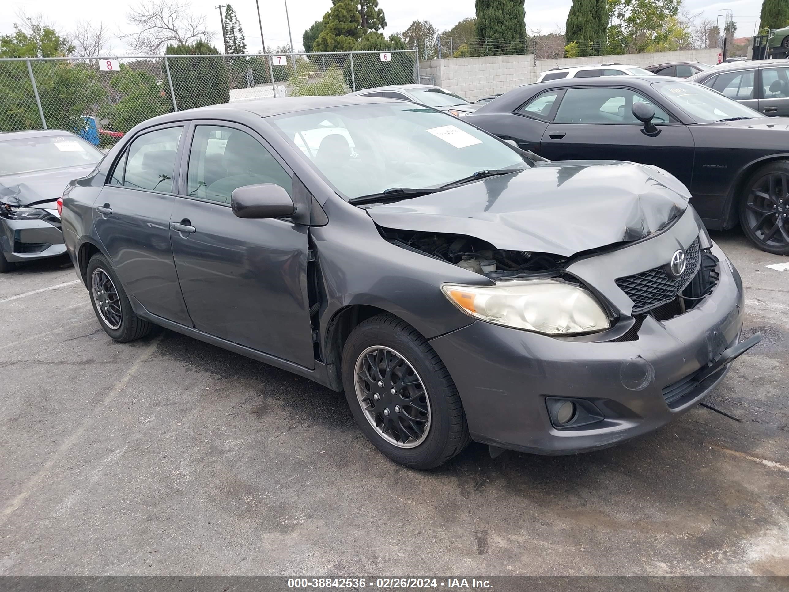 TOYOTA COROLLA 2009 jtdbl40e799036957