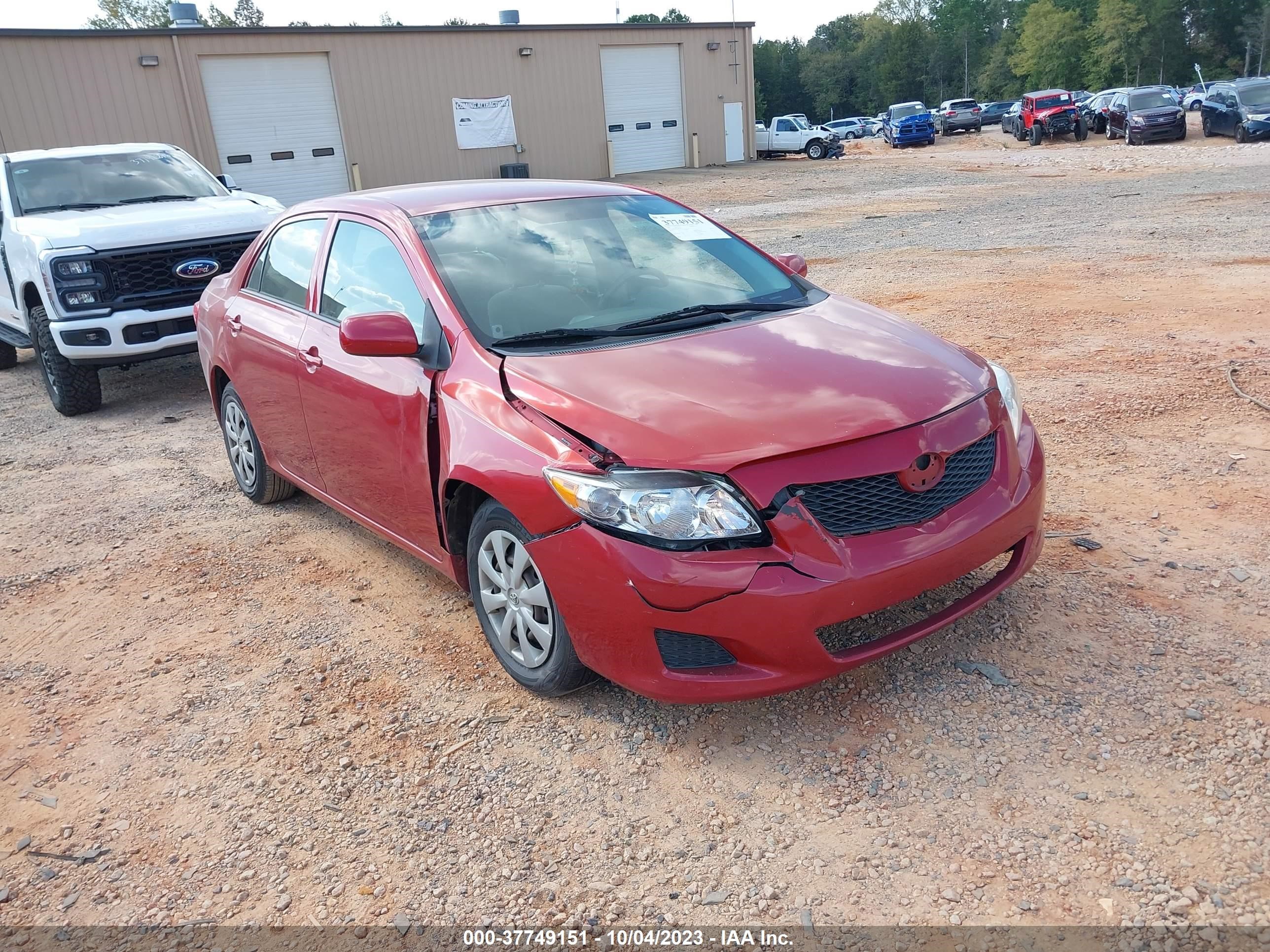 TOYOTA COROLLA 2009 jtdbl40e799050227