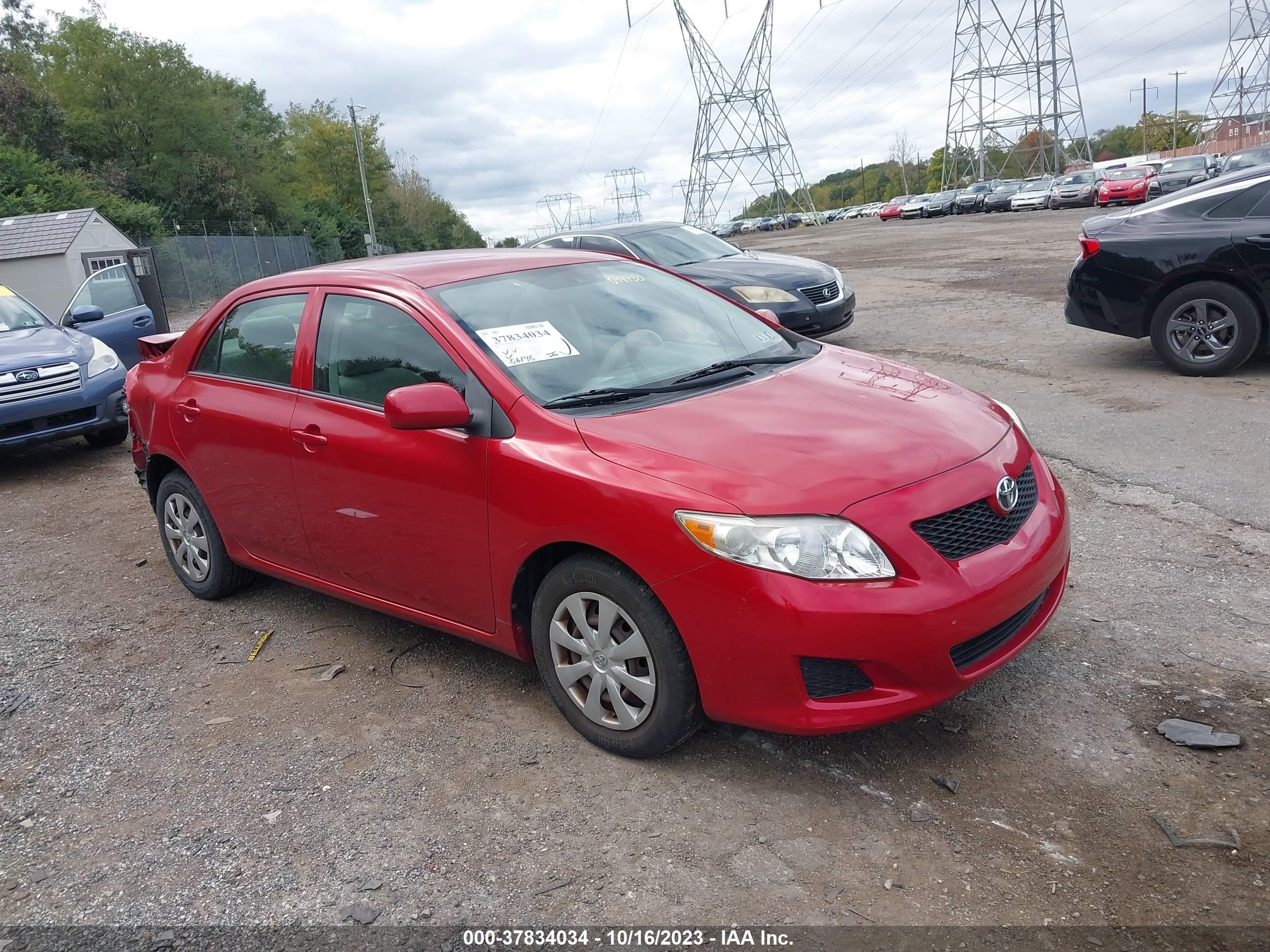 TOYOTA COROLLA 2009 jtdbl40e79j044930