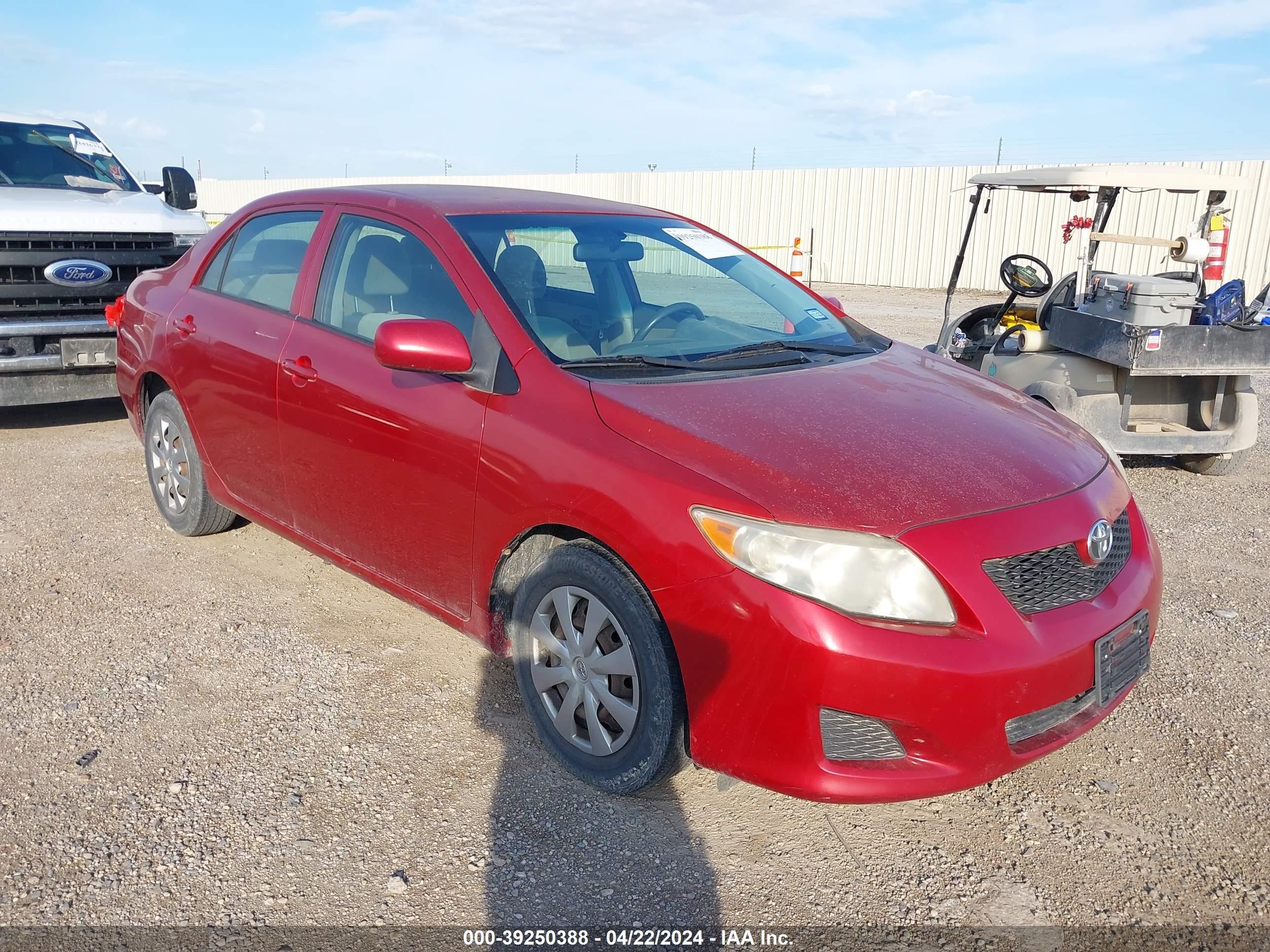 TOYOTA COROLLA 2009 jtdbl40e899042265