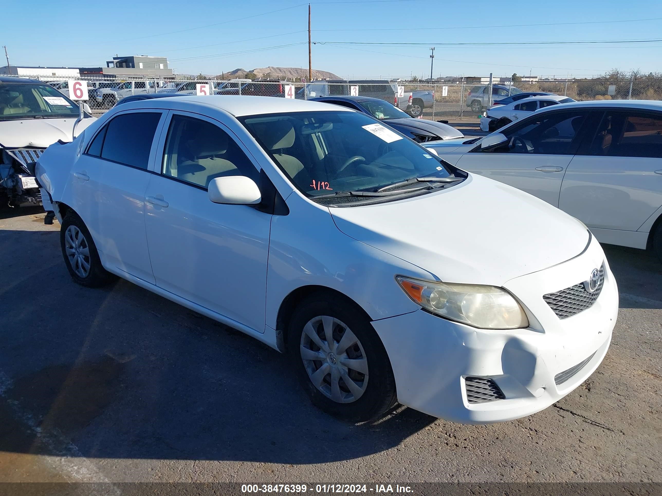 TOYOTA COROLLA 2009 jtdbl40e899042296