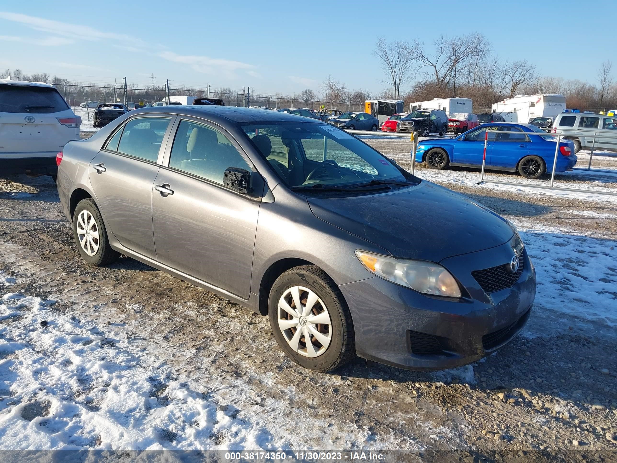 TOYOTA COROLLA 2009 jtdbl40e89j033709