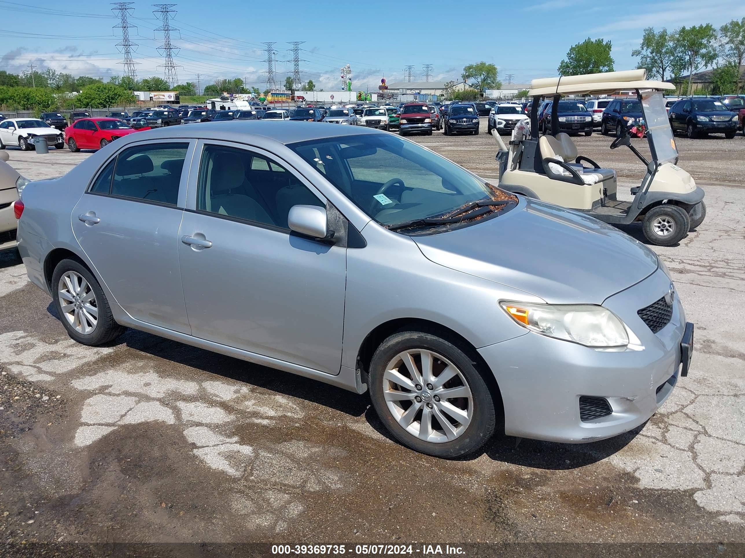 TOYOTA COROLLA 2009 jtdbl40e89j053331