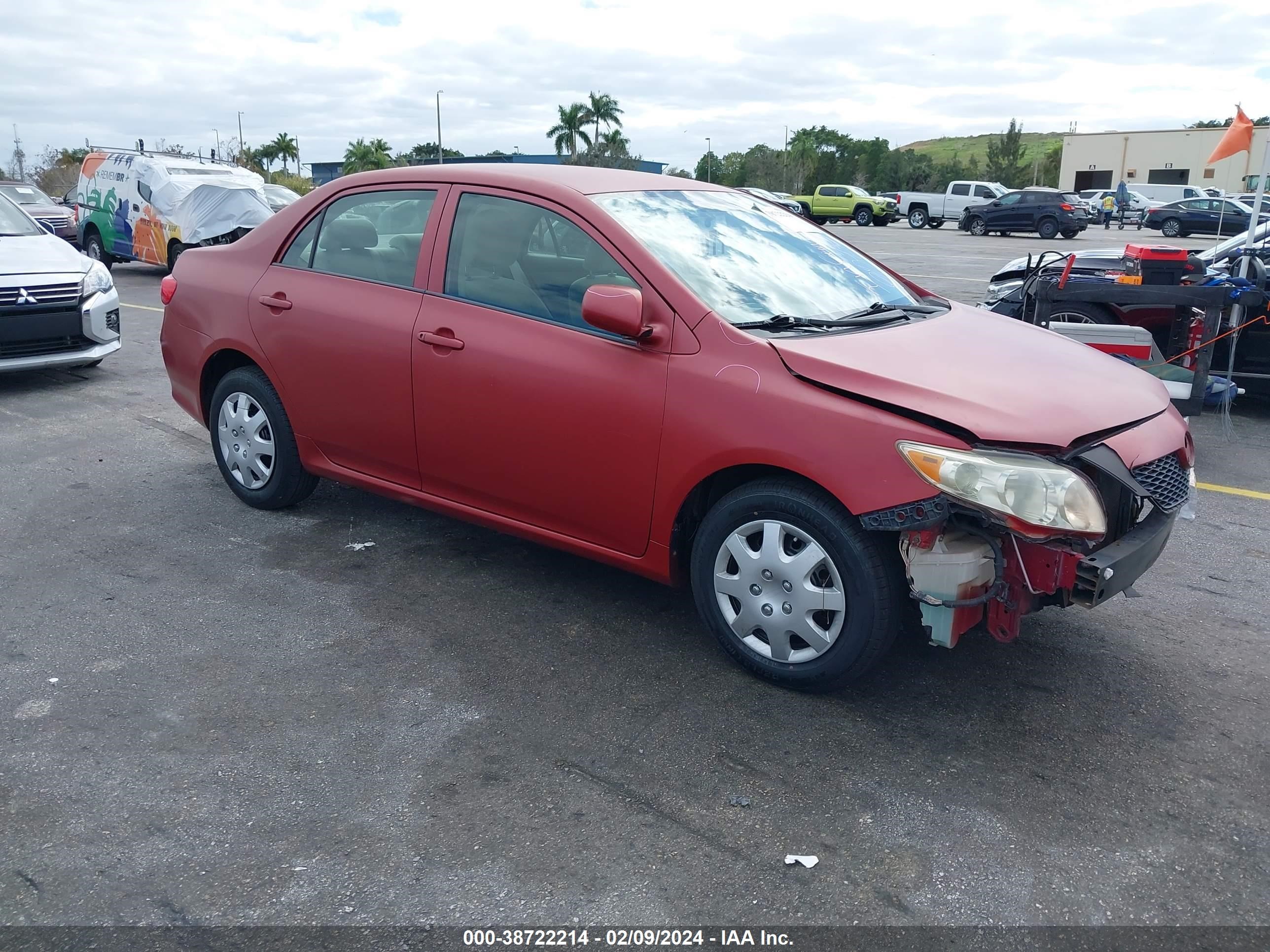 TOYOTA COROLLA 2009 jtdbl40e999025300