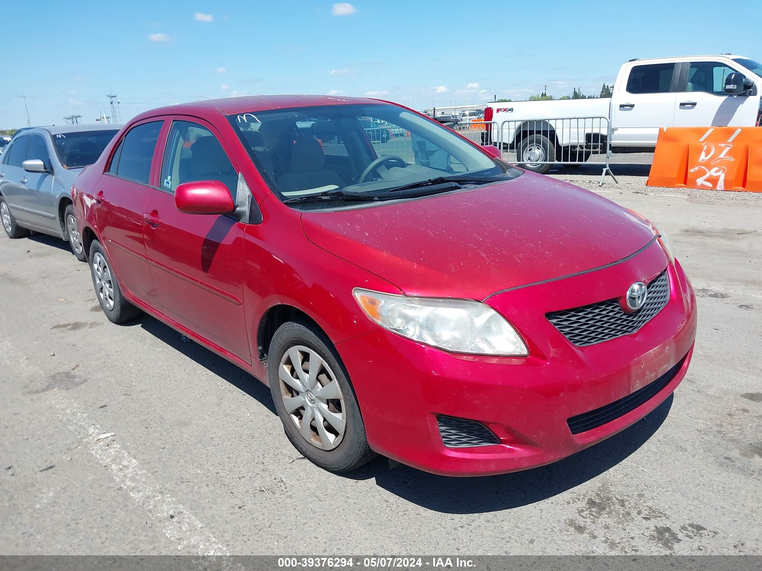 TOYOTA COROLLA 2009 jtdbl40ex99050433