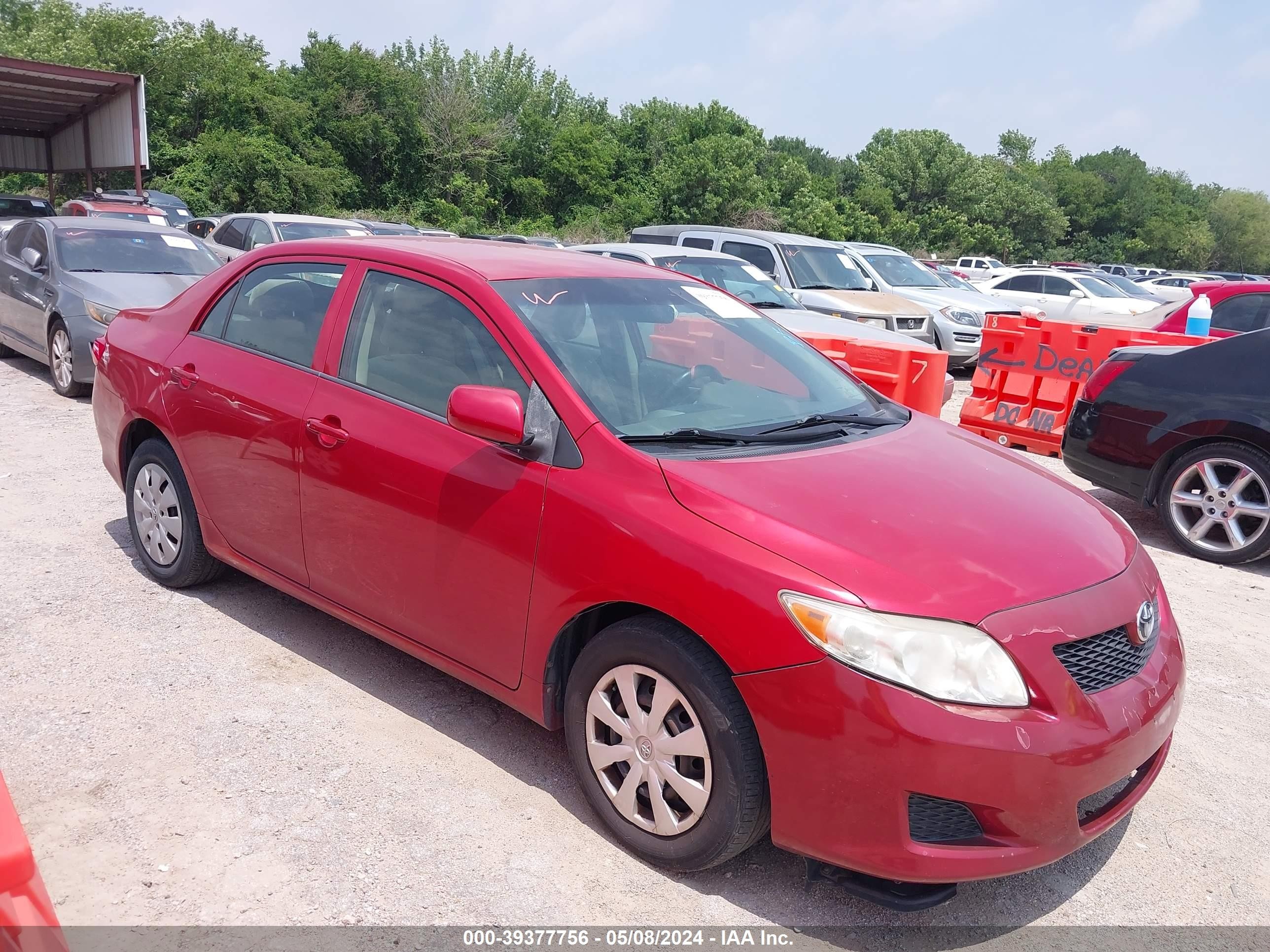 TOYOTA COROLLA 2009 jtdbl40ex9j017852