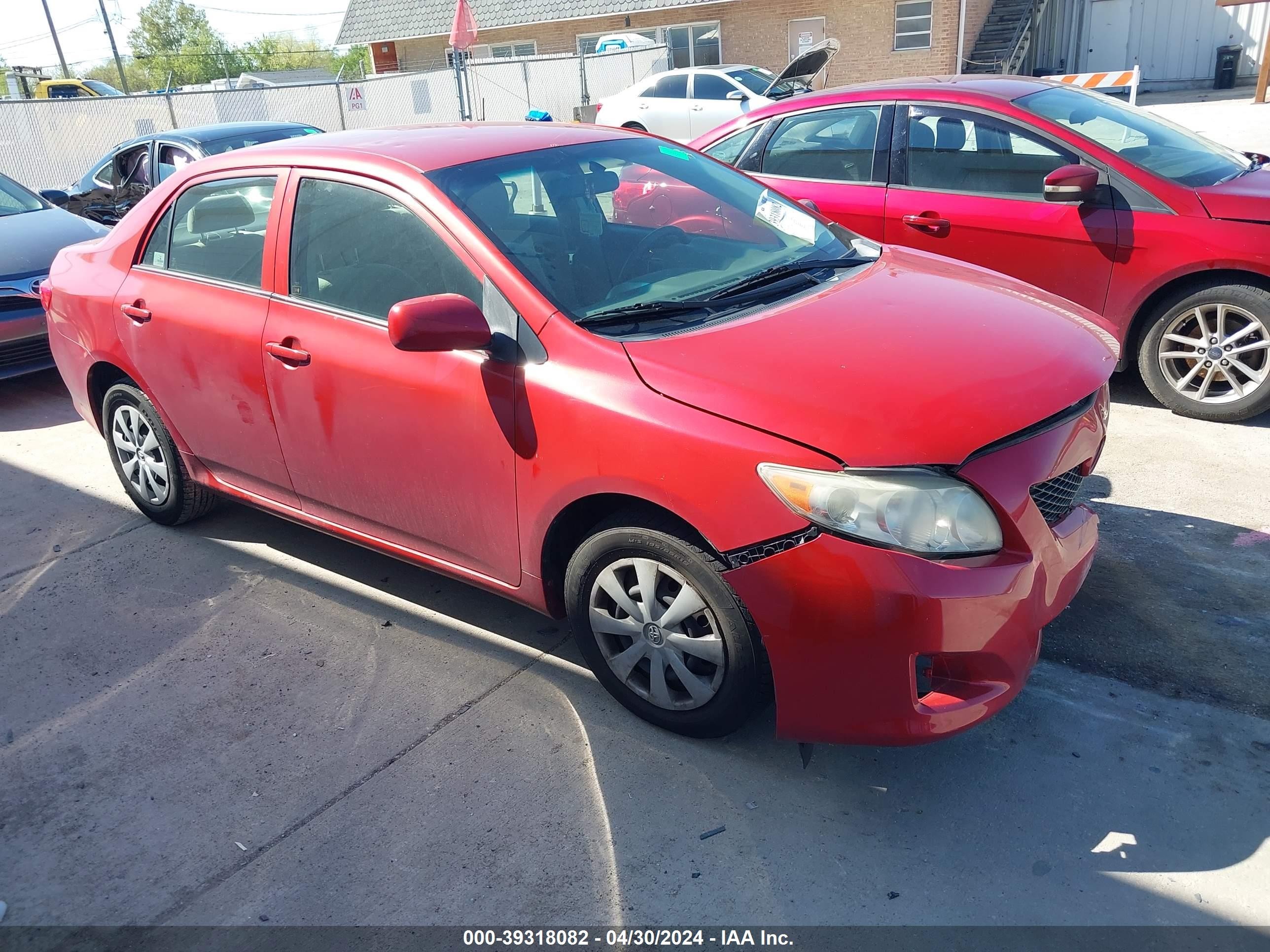 TOYOTA COROLLA 2009 jtdbl40ex9j049524