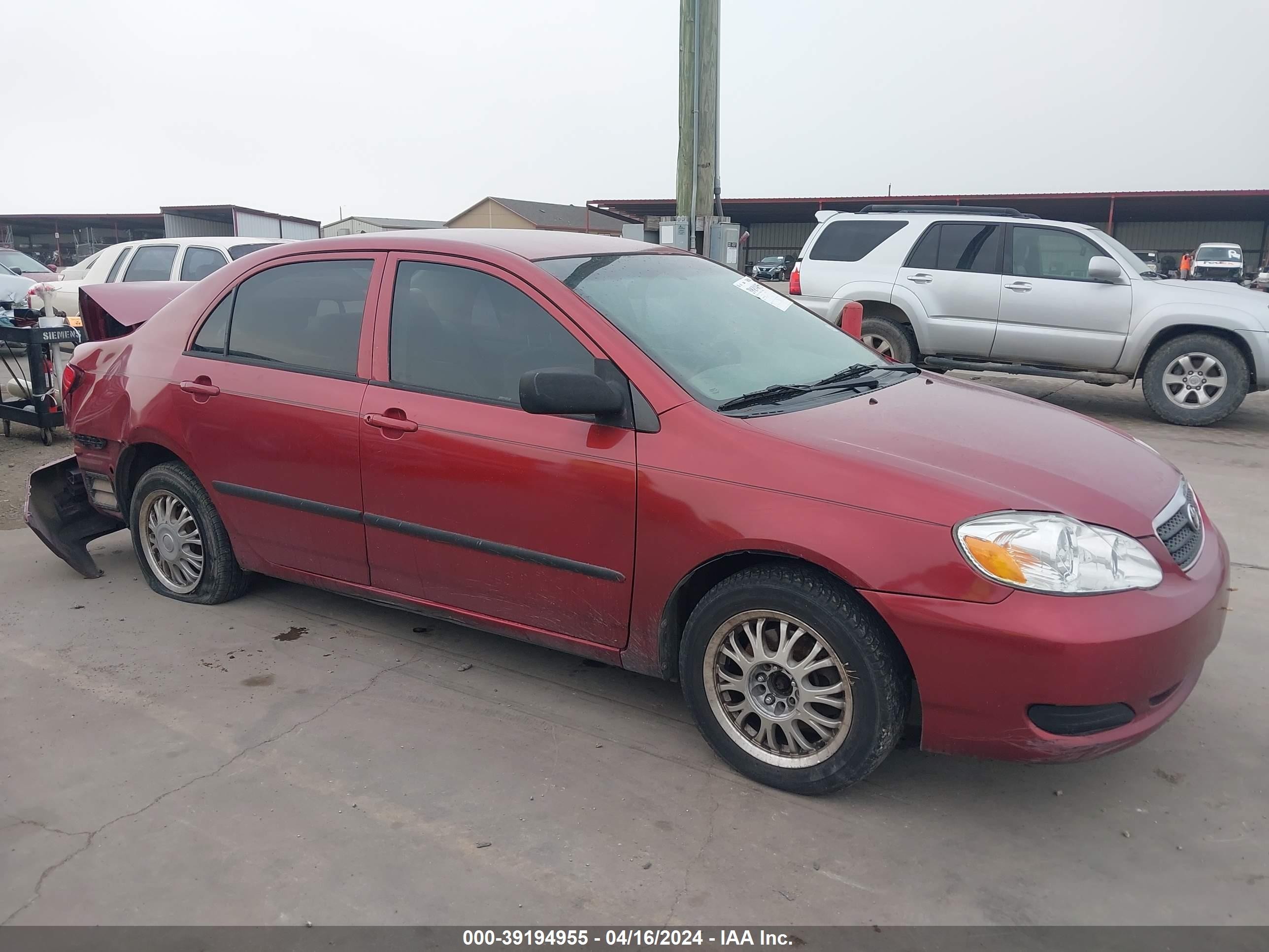 TOYOTA COROLLA 2006 jtdbr32e160085383