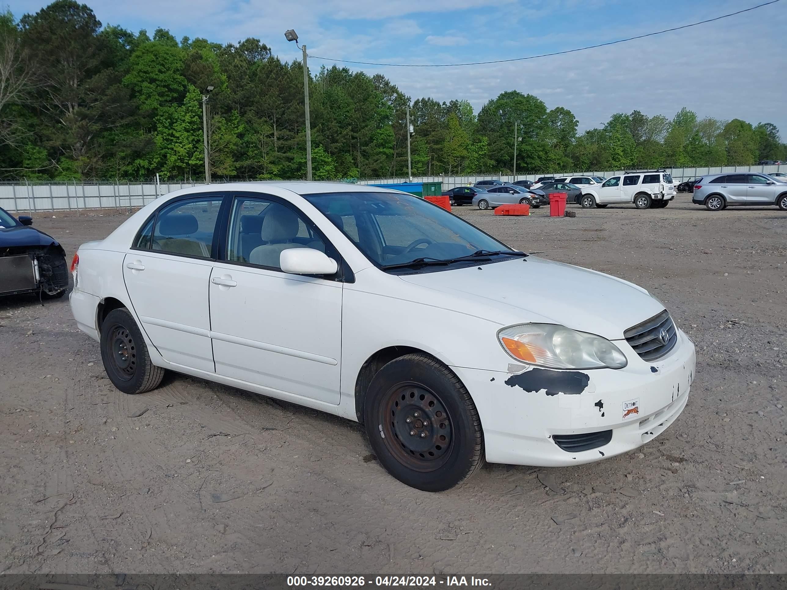 TOYOTA COROLLA 2003 jtdbr32e232004357