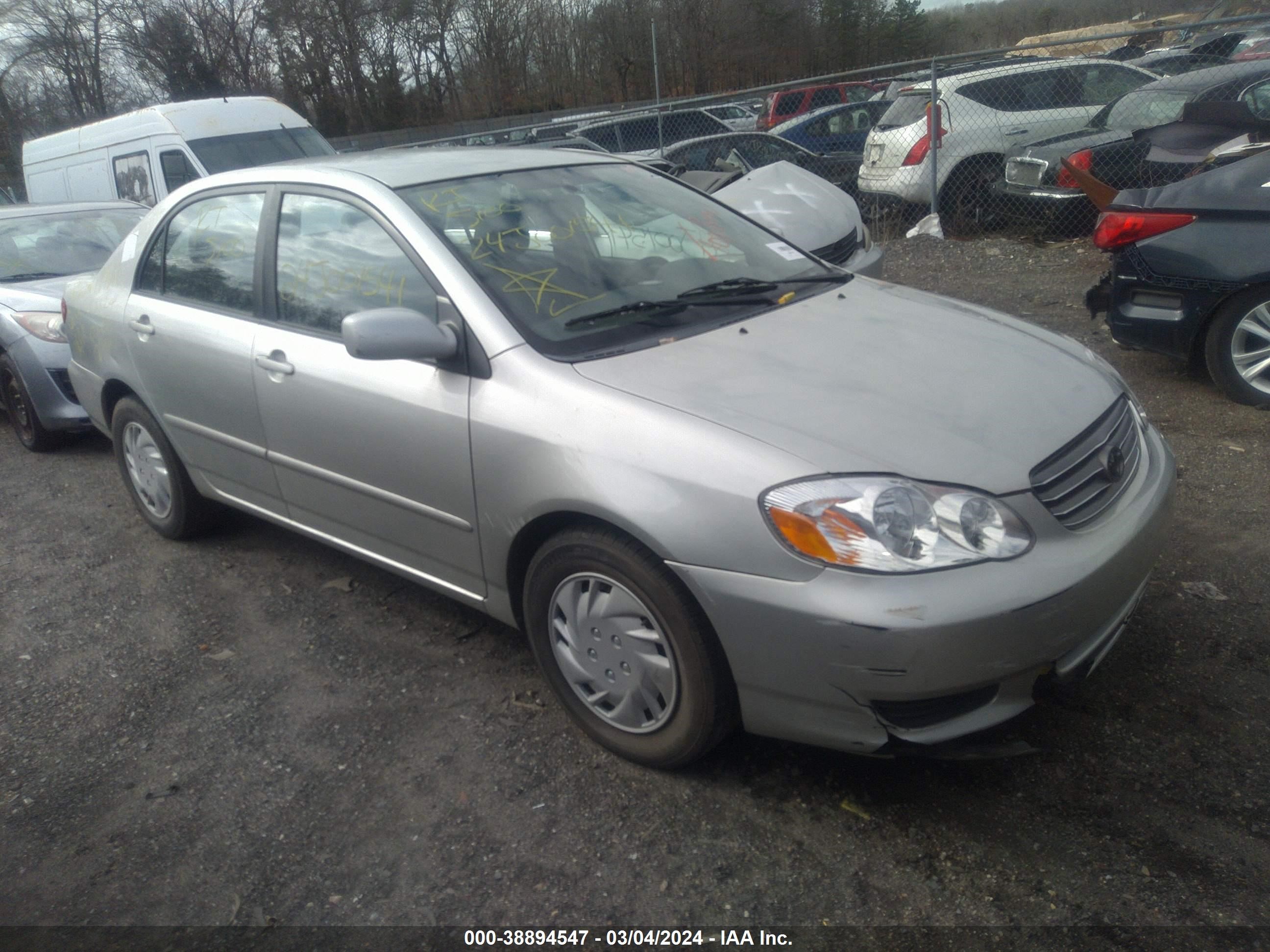 TOYOTA COROLLA 2004 jtdbr32e342044044