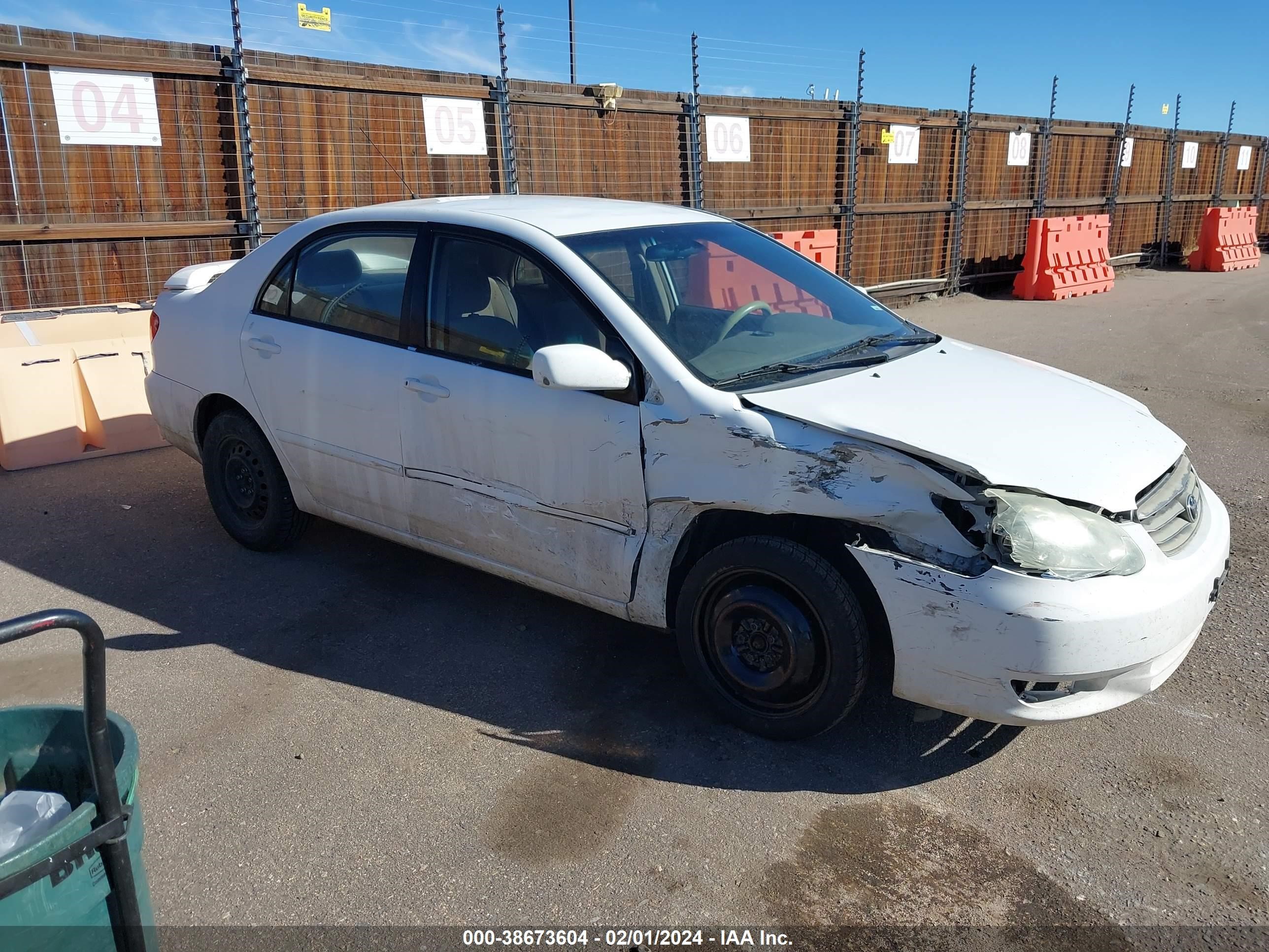 TOYOTA COROLLA 2003 jtdbr32e430026534