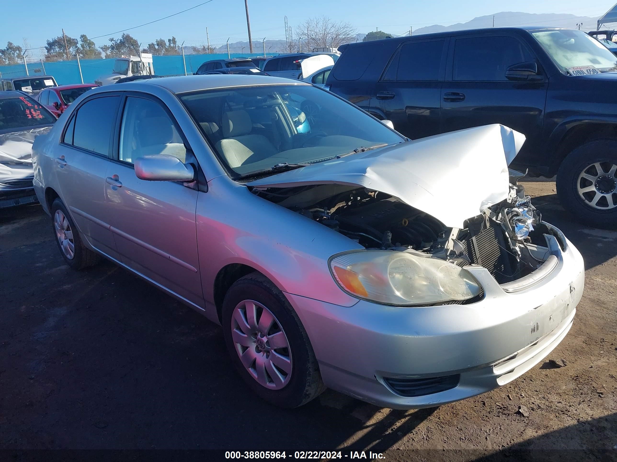 TOYOTA COROLLA 2003 jtdbr32e830023734