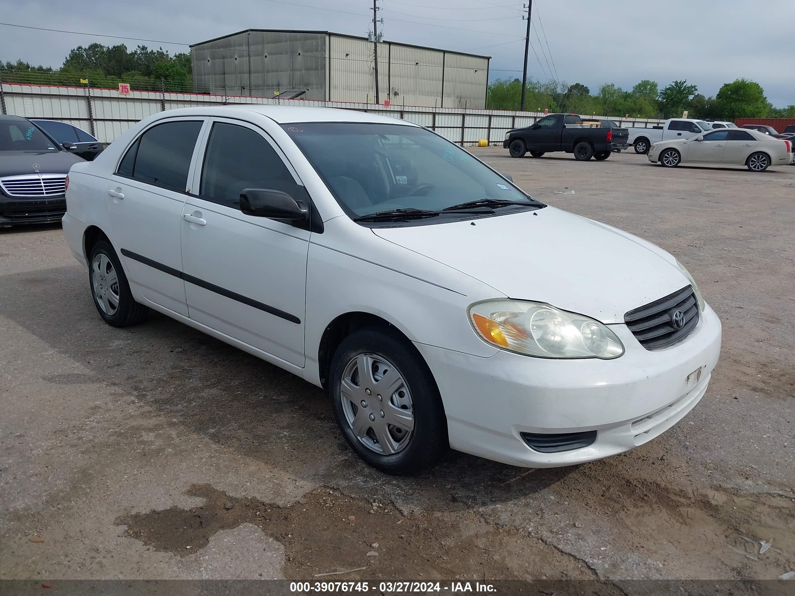 TOYOTA COROLLA 2003 jtdbr32e930039747