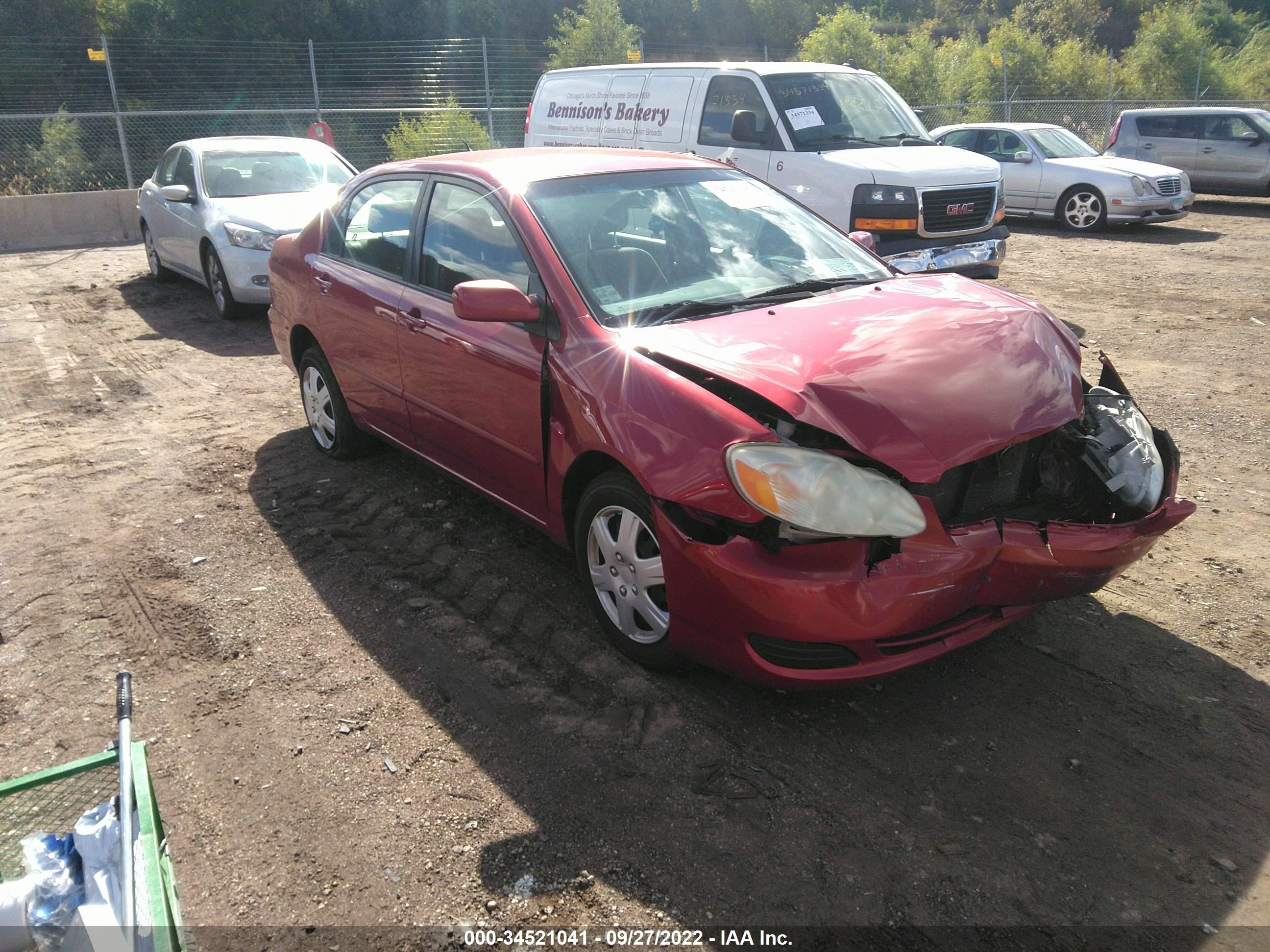 TOYOTA COROLLA 2007 jtdbr32ex70124361