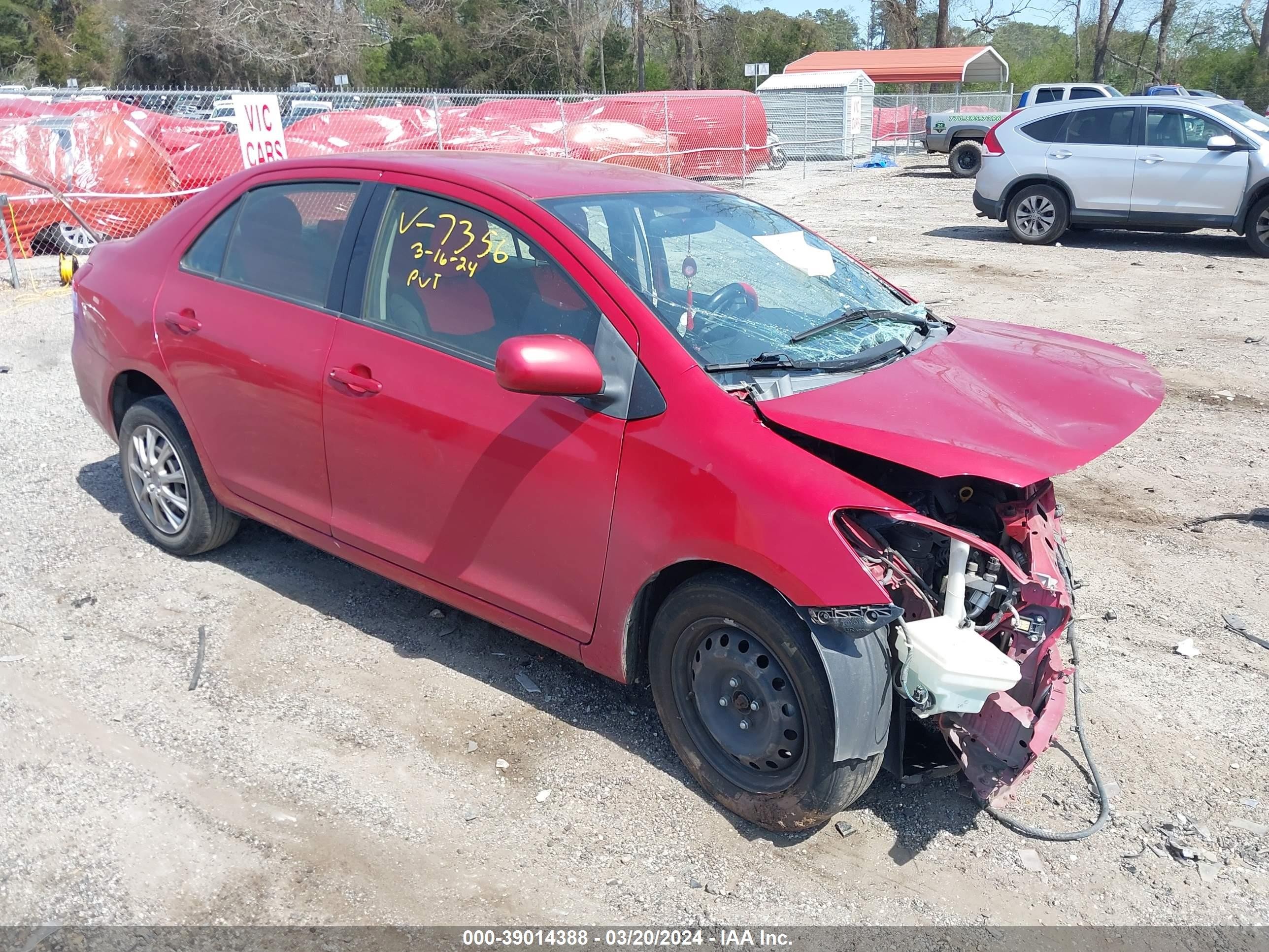 TOYOTA YARIS 2012 jtdbt4k30cl037356