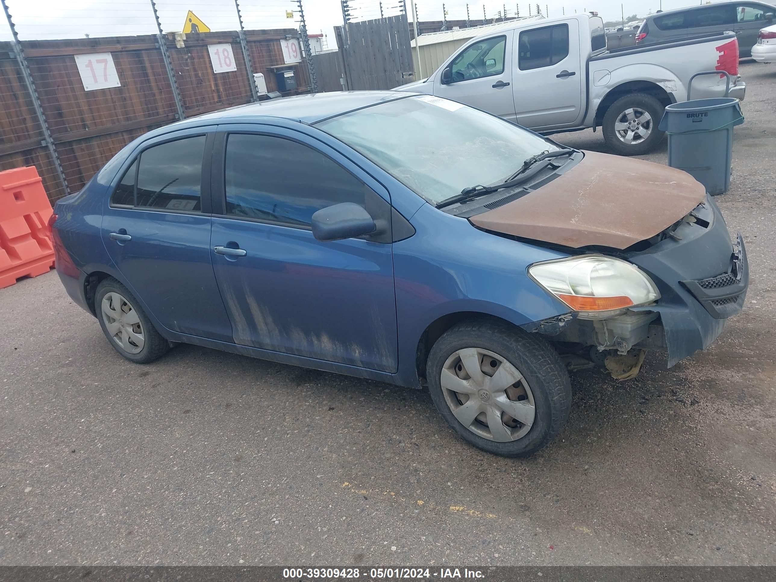 TOYOTA YARIS 2008 jtdbt923081228517