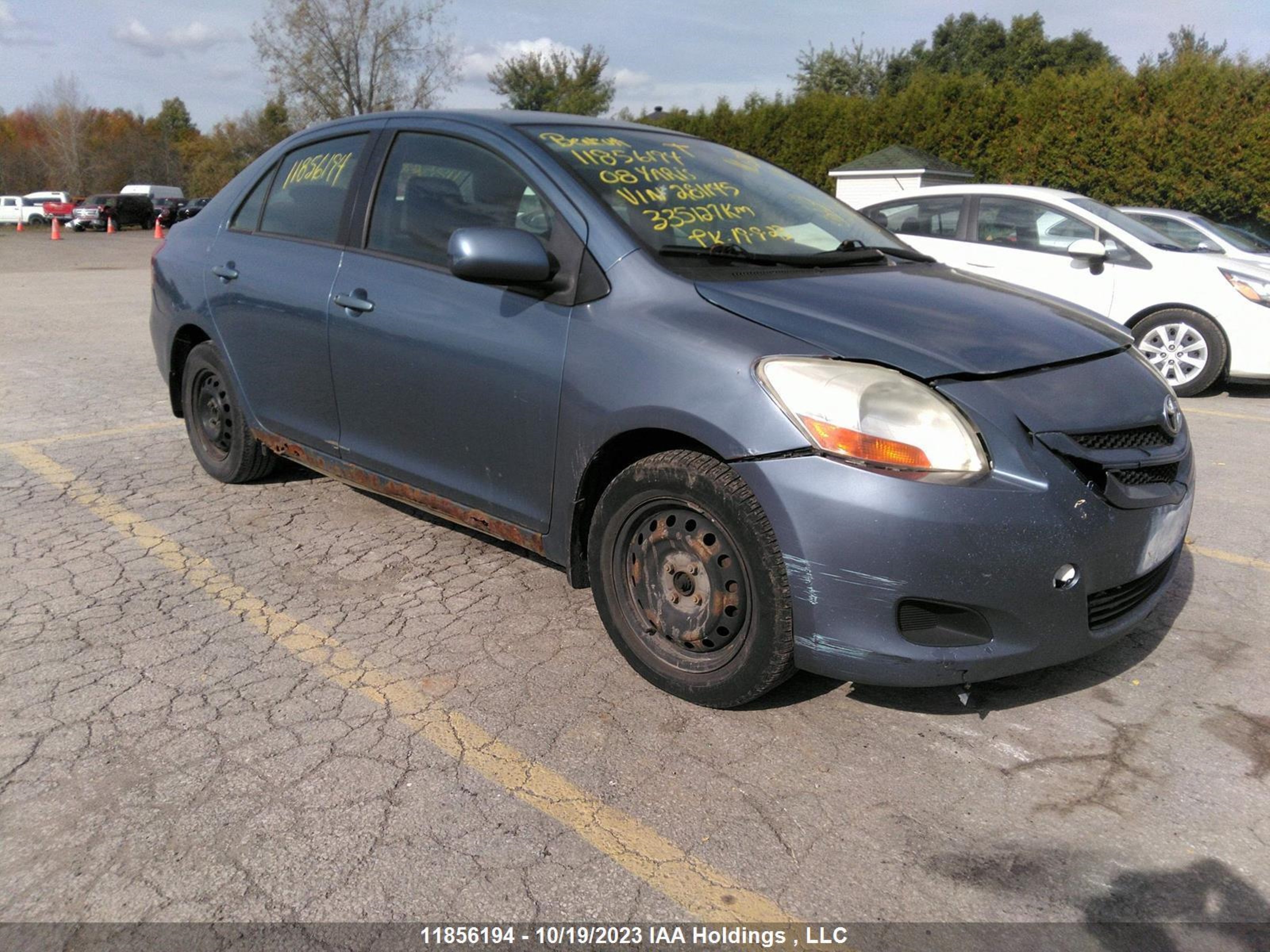 TOYOTA YARIS 2008 jtdbt923181281145