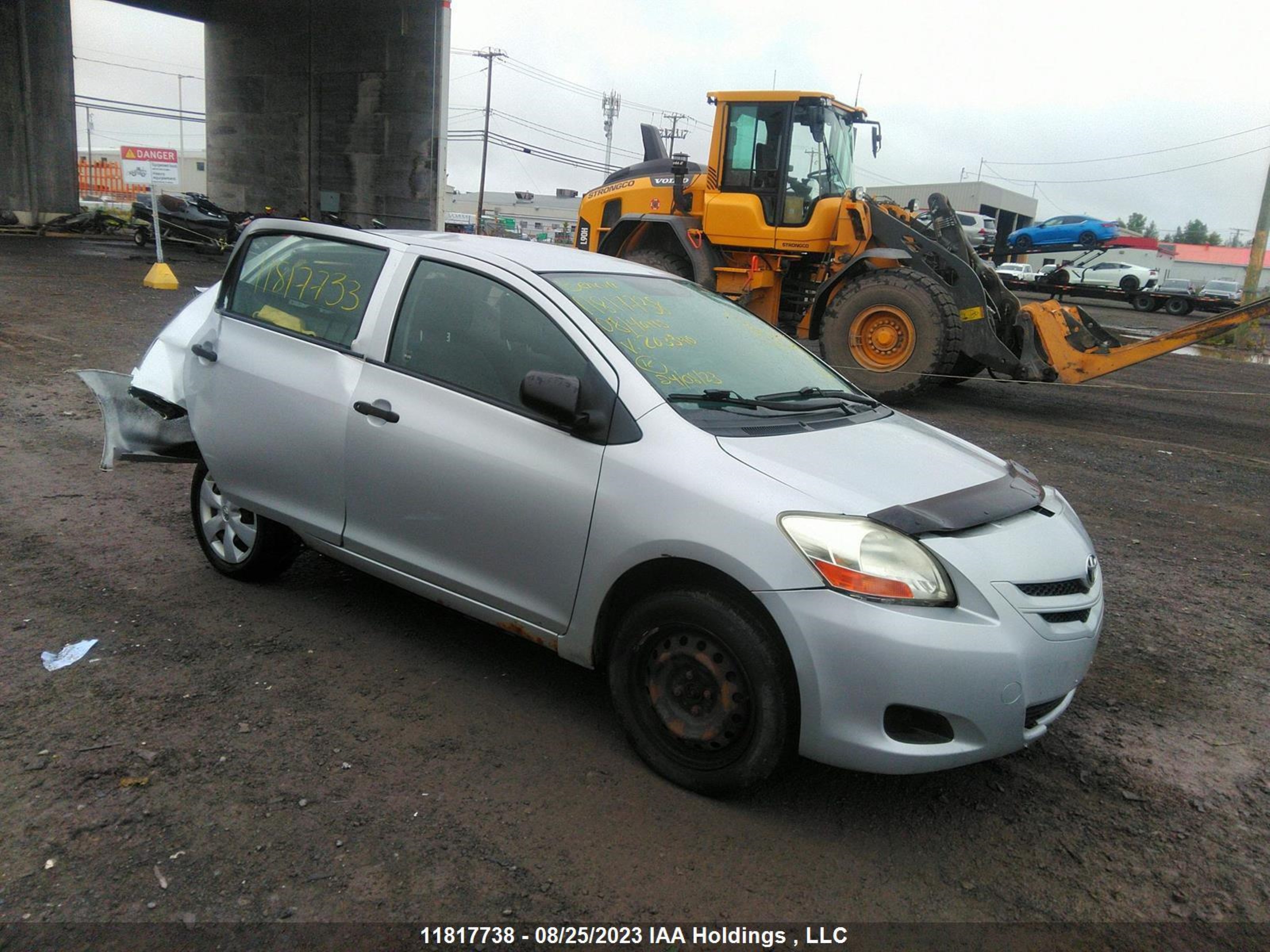 TOYOTA YARIS 2008 jtdbt923581203340