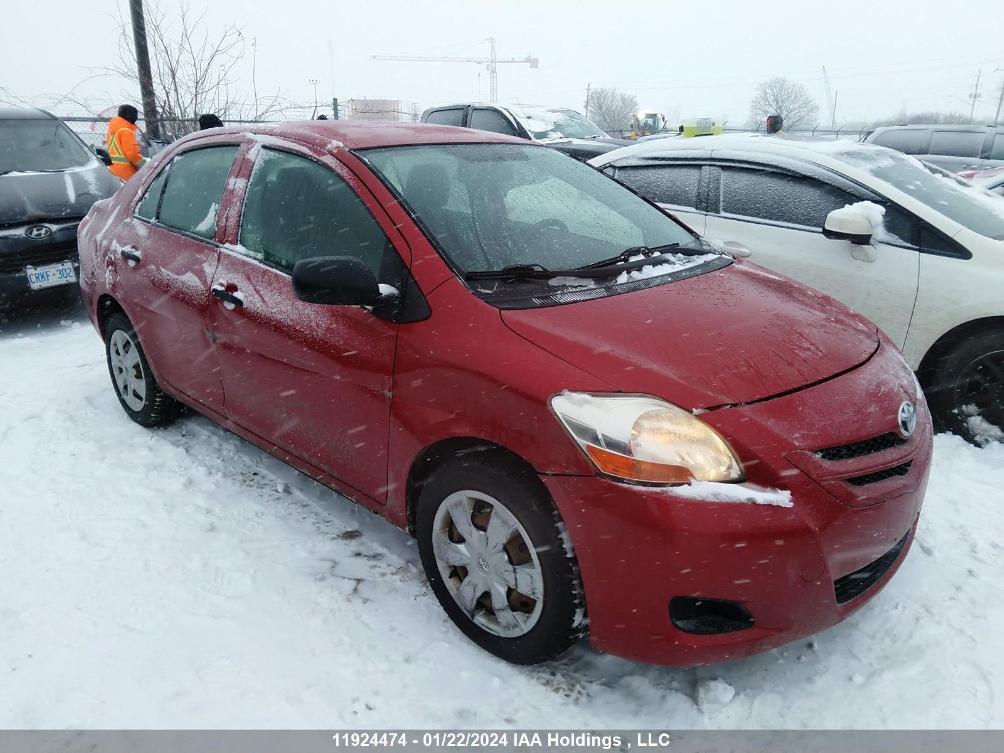 TOYOTA YARIS 2008 jtdbt923581283514