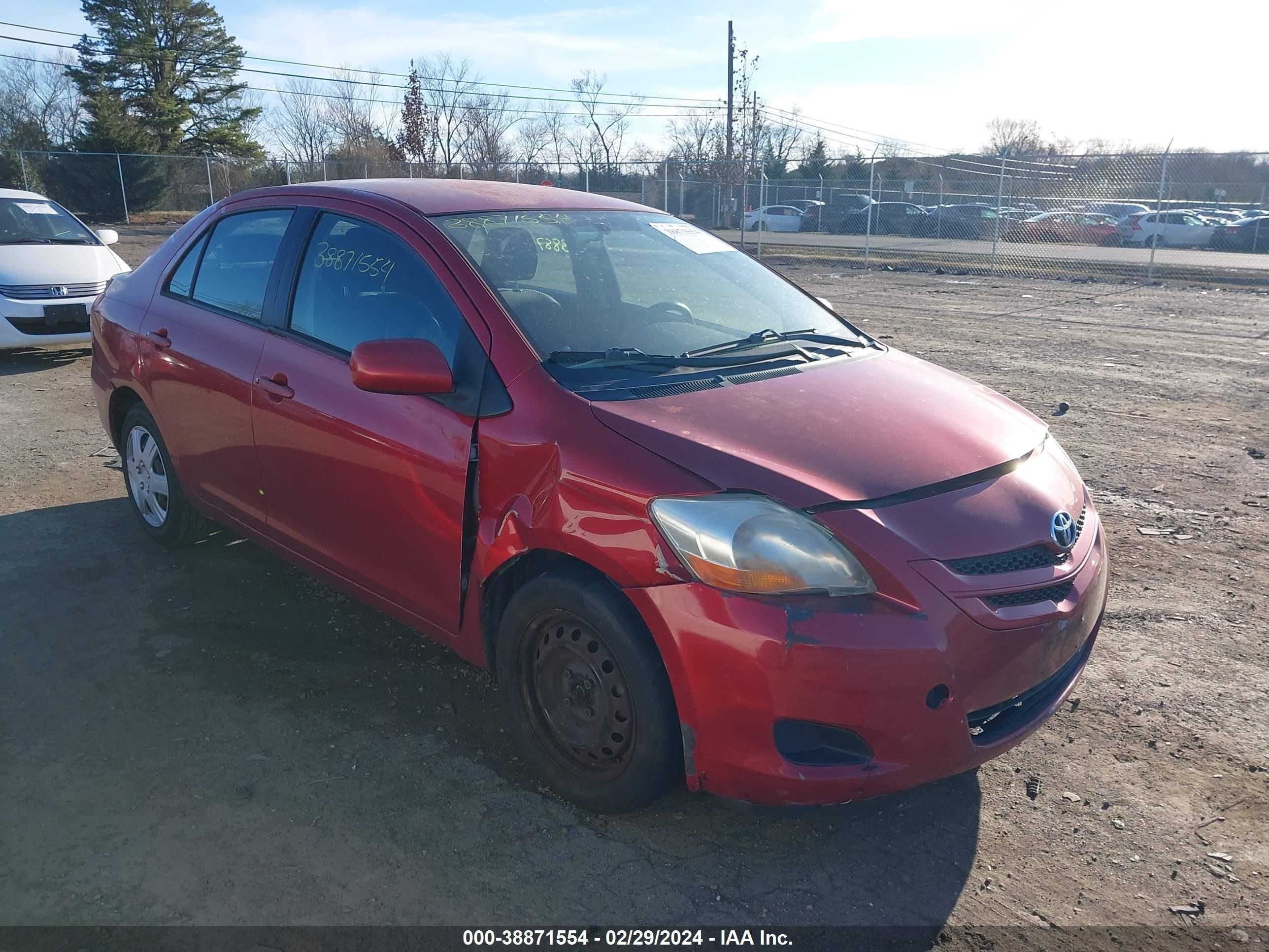 TOYOTA YARIS 2008 jtdbt923781245718