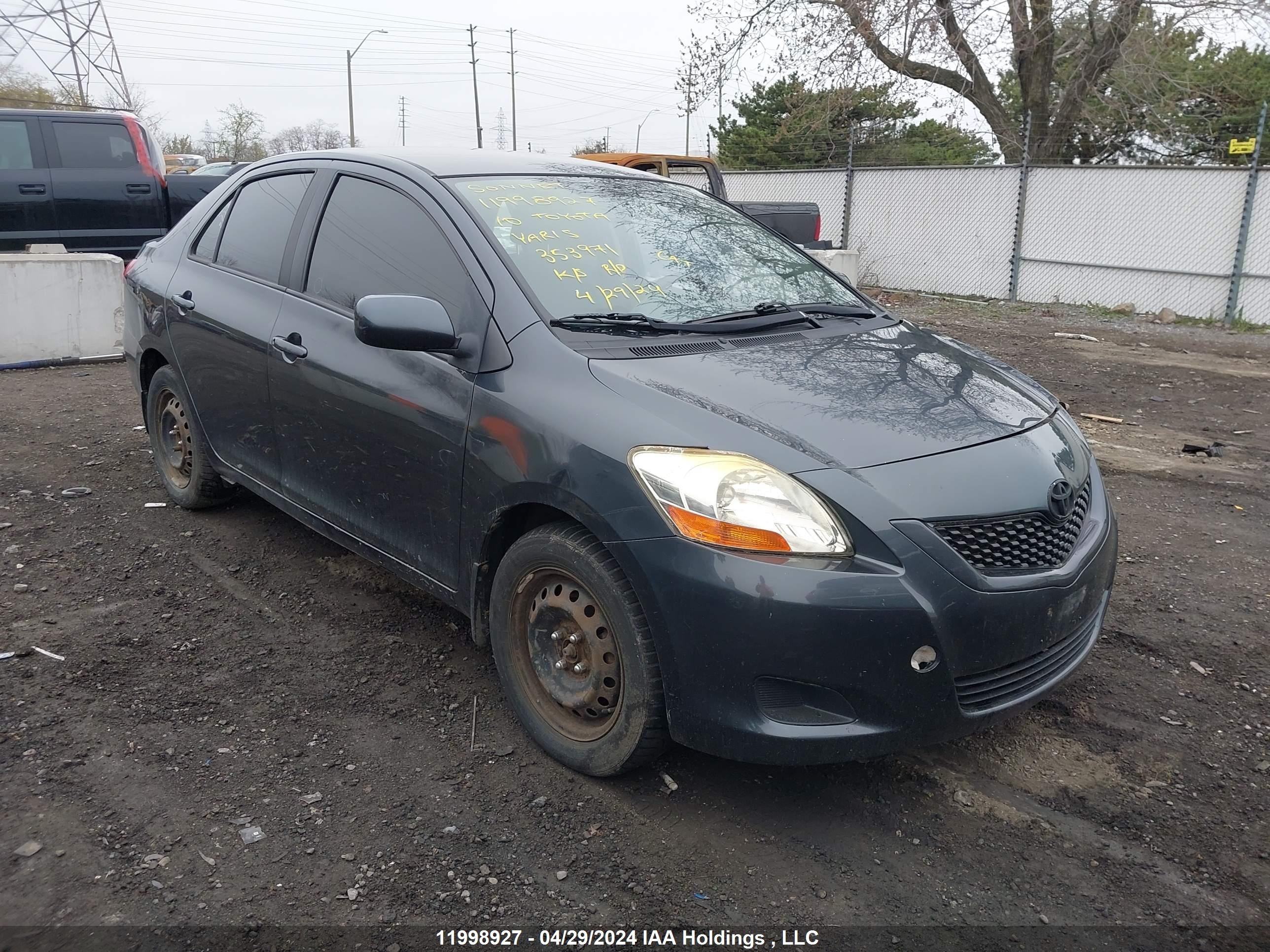 TOYOTA YARIS 2010 jtdbt9k33a1353971