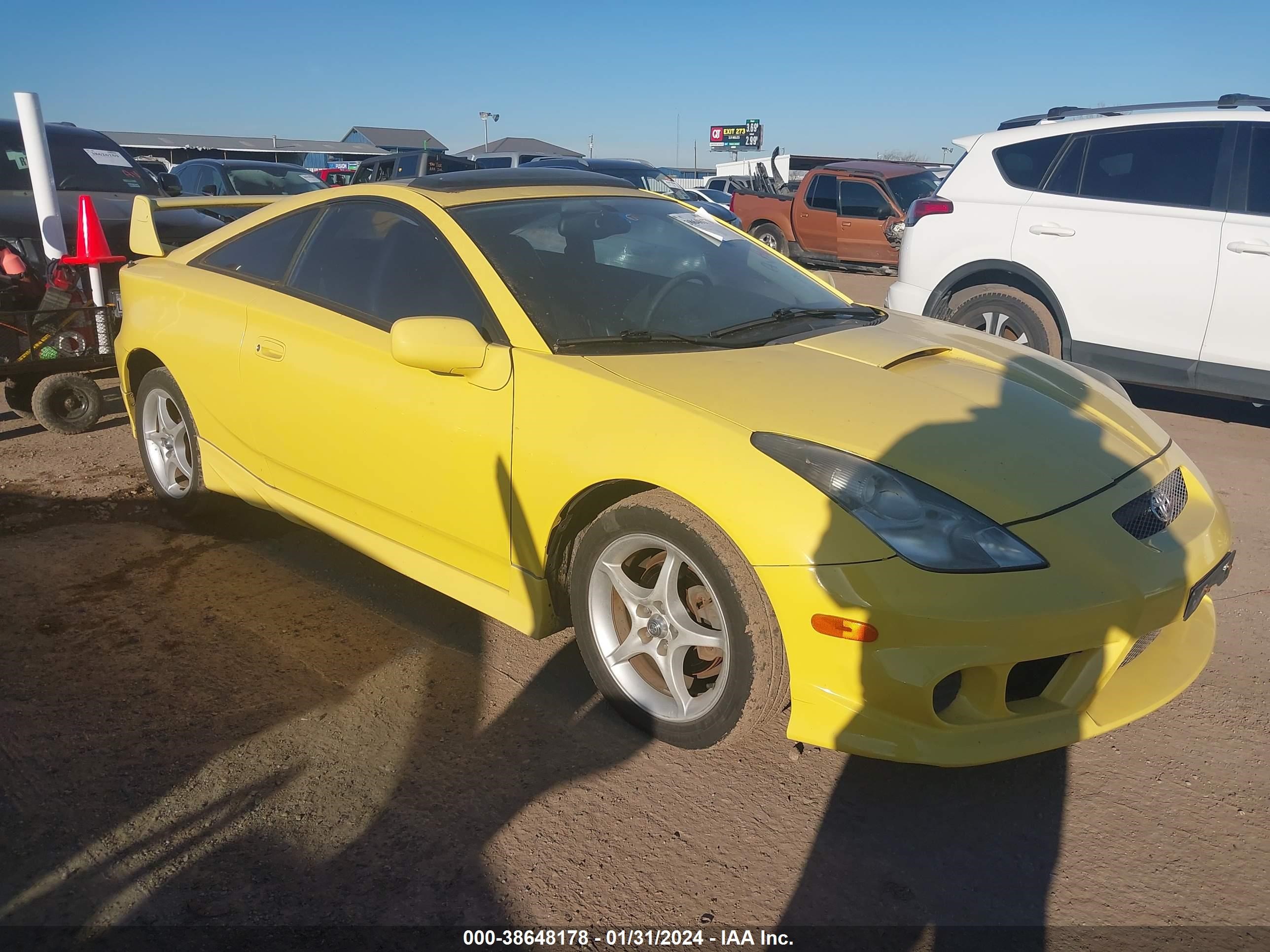 TOYOTA CELICA 2003 jtddy38tx30069597