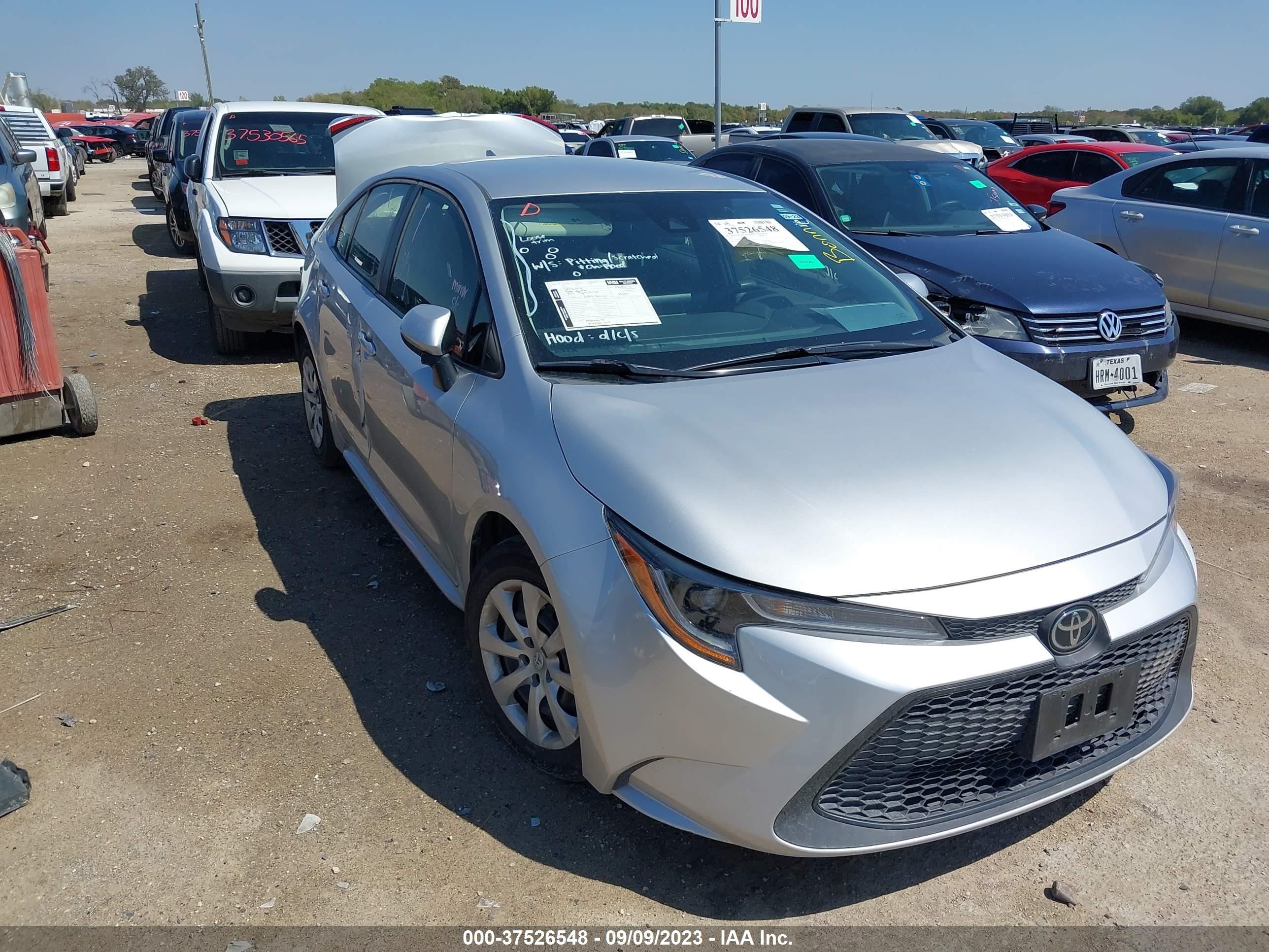 TOYOTA COROLLA 2021 jtdepmae7mj131705