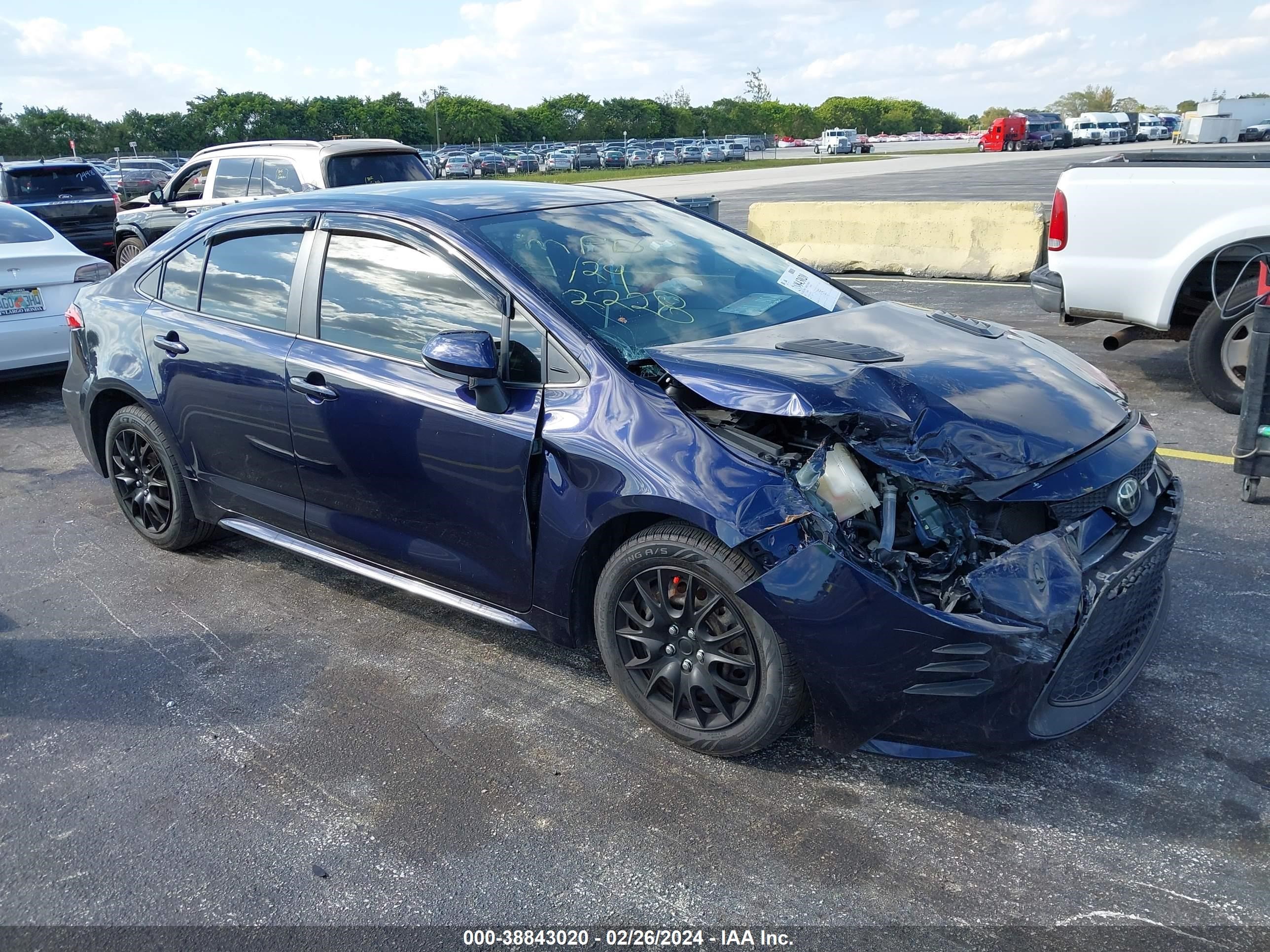 TOYOTA COROLLA 2020 jtdeprae3lj102228