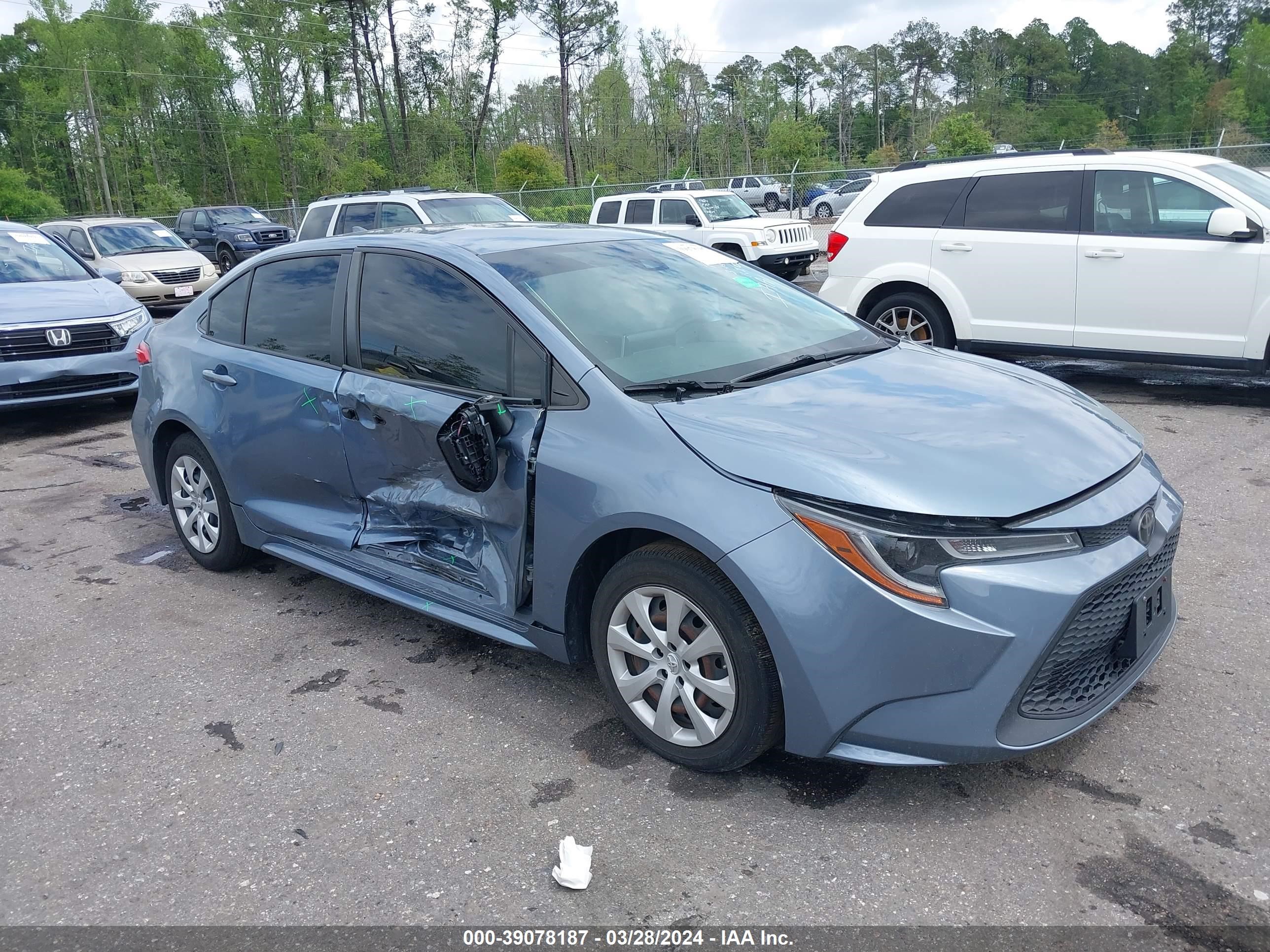 TOYOTA COROLLA 2020 jtdeprae4lj033243