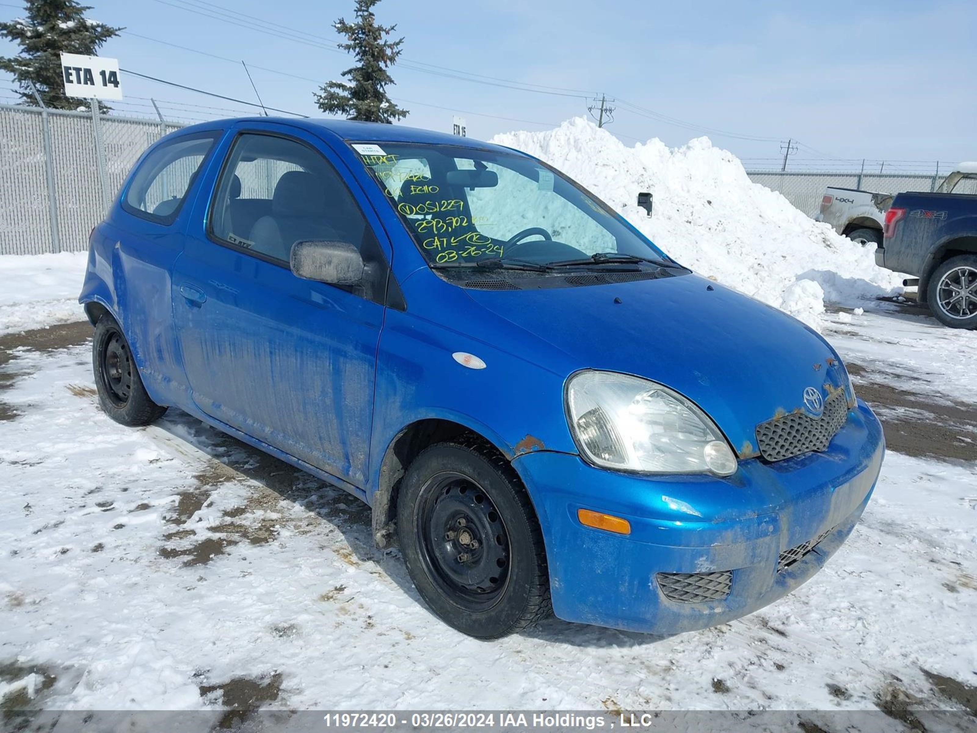 TOYOTA ECHO 2004 jtdjt123140051229