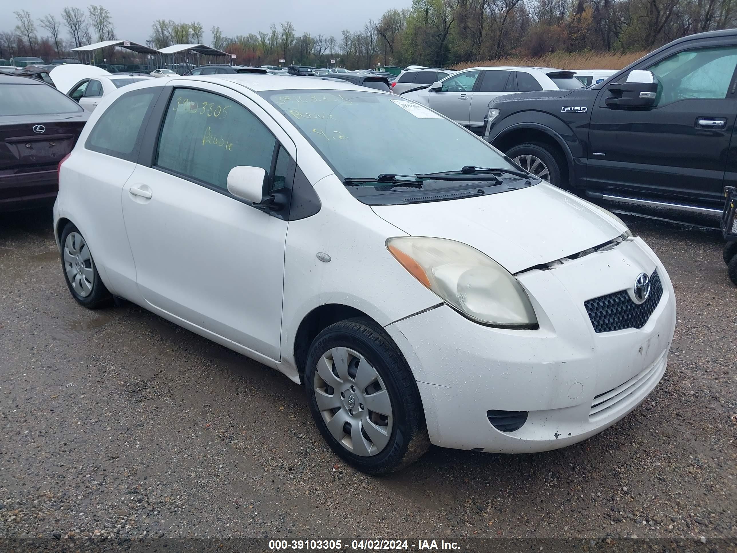 TOYOTA YARIS 2008 jtdjt923185186993