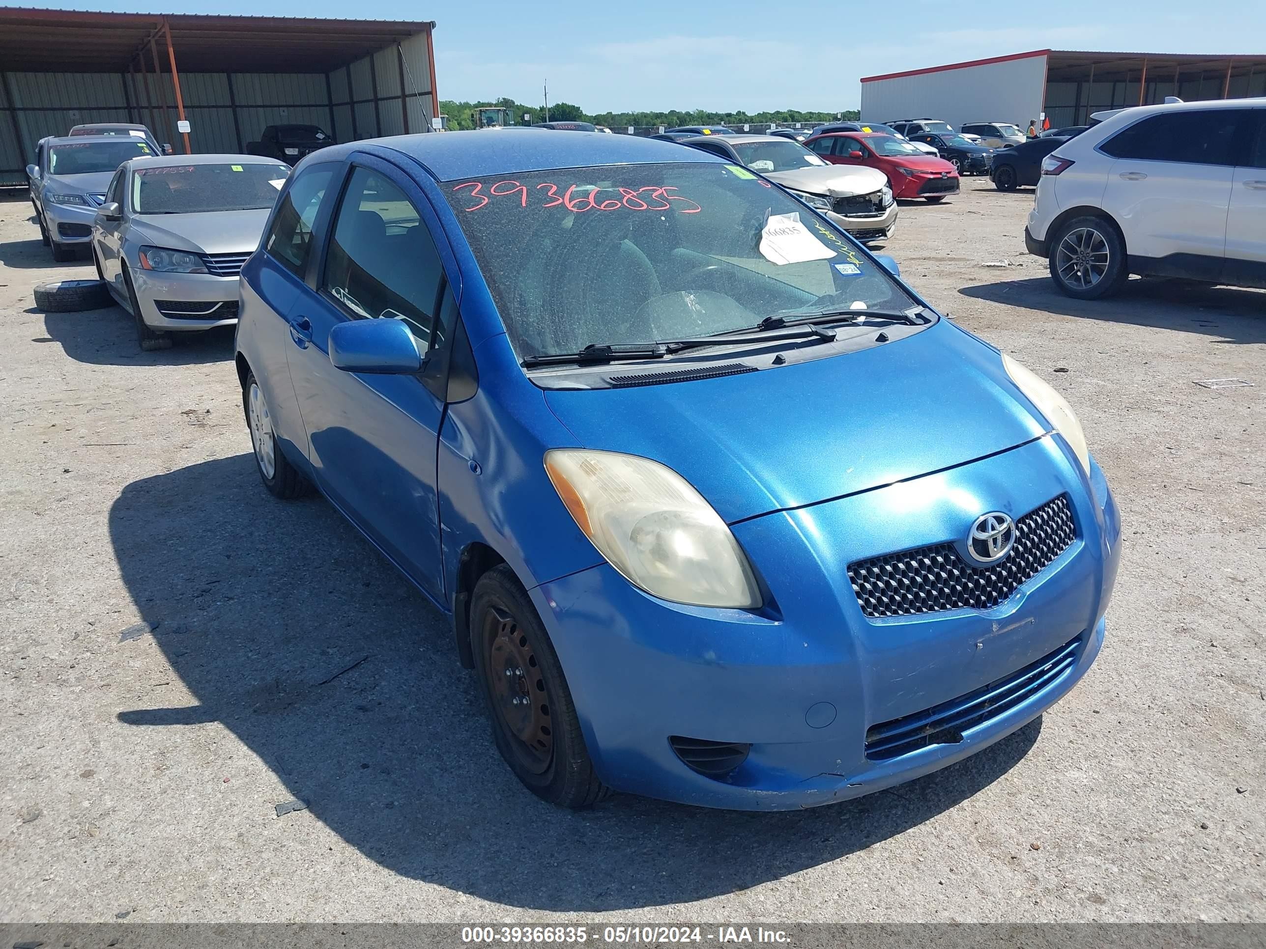 TOYOTA YARIS 2007 jtdjt923675104058