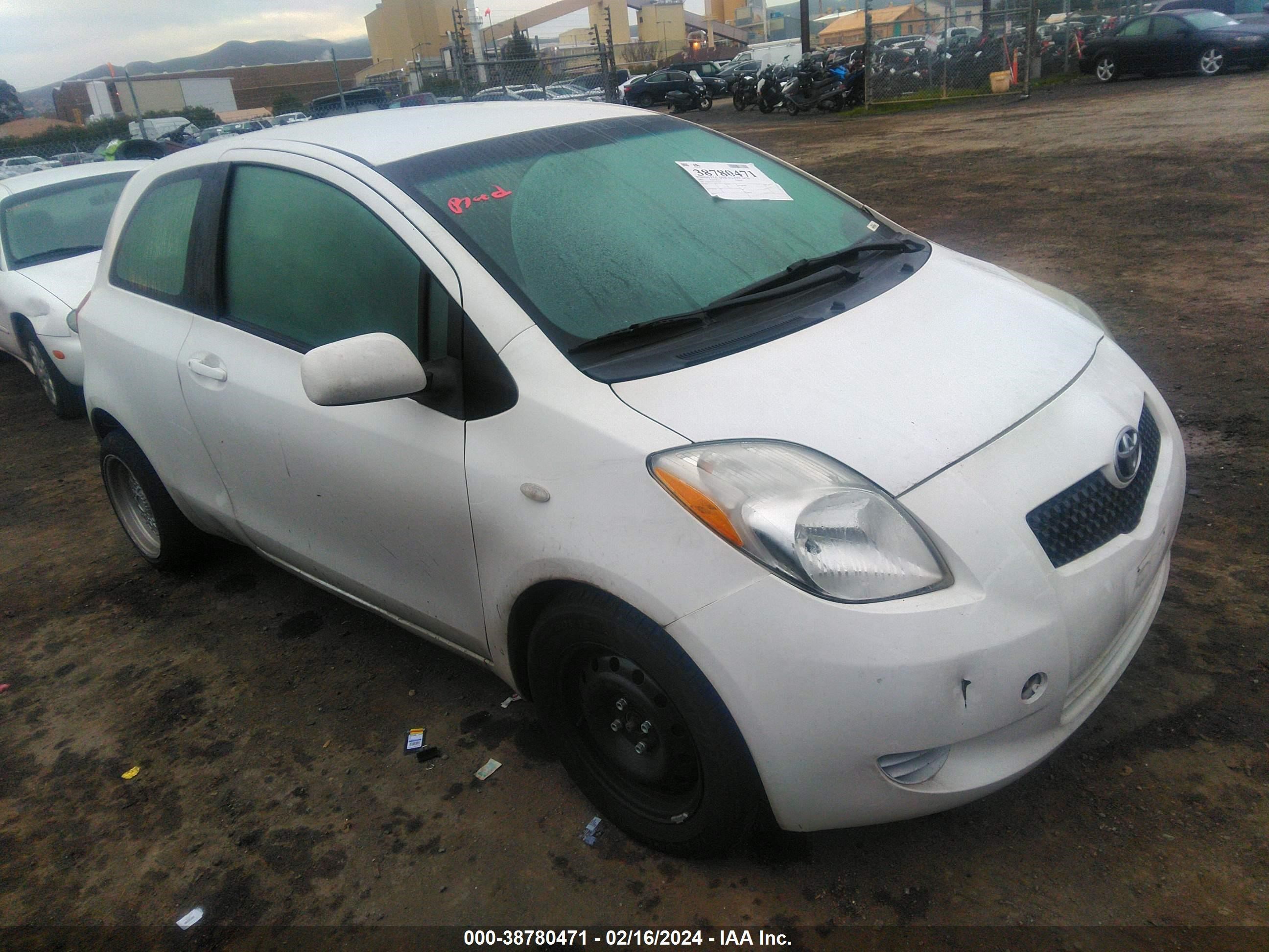 TOYOTA YARIS 2007 jtdjt923975075543