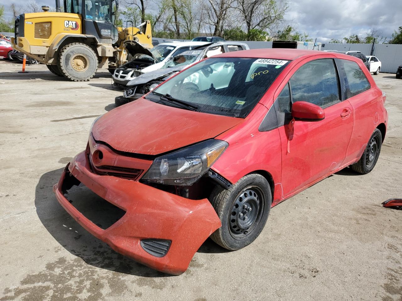 TOYOTA YARIS 2012 jtdjtud38cd506616