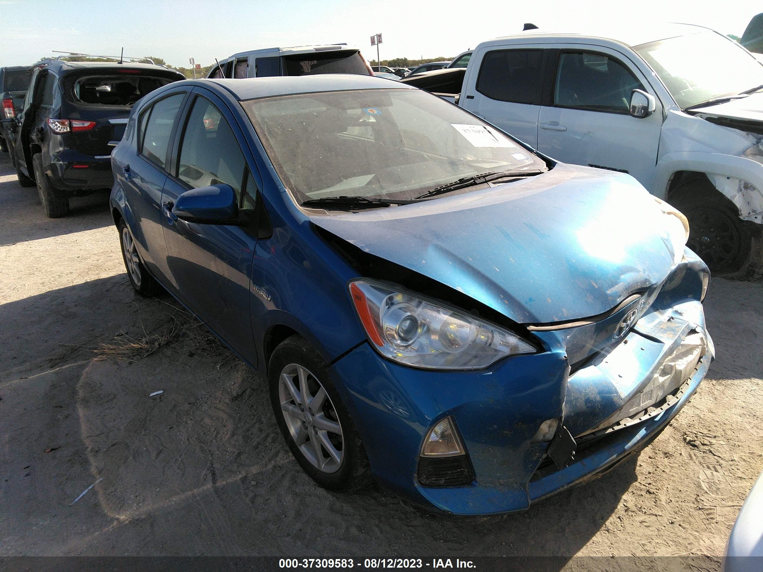 TOYOTA PRIUS C 2012 jtdkdtb30c1026716